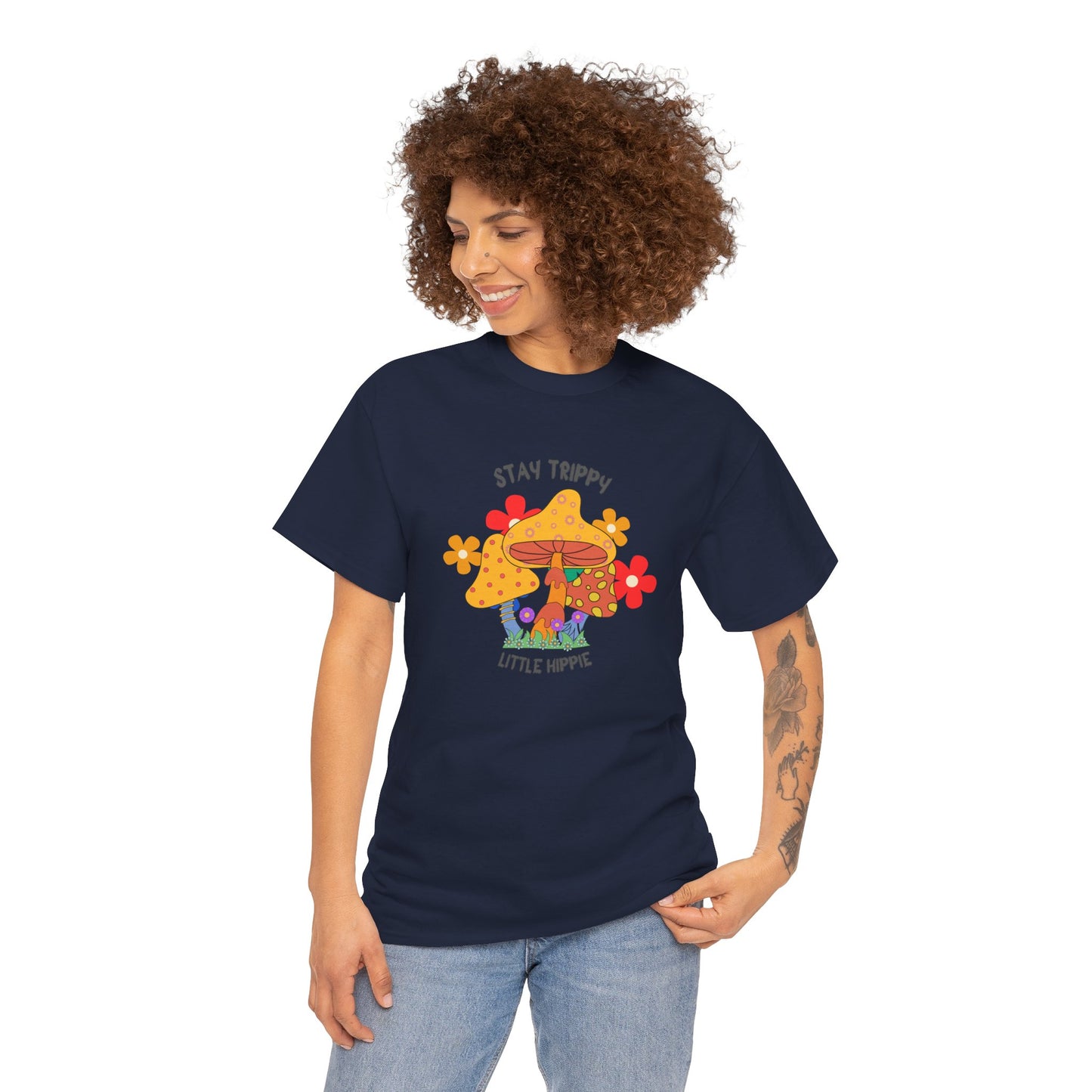 Unisex Heavy Cotton Tee-Trippy Hippie