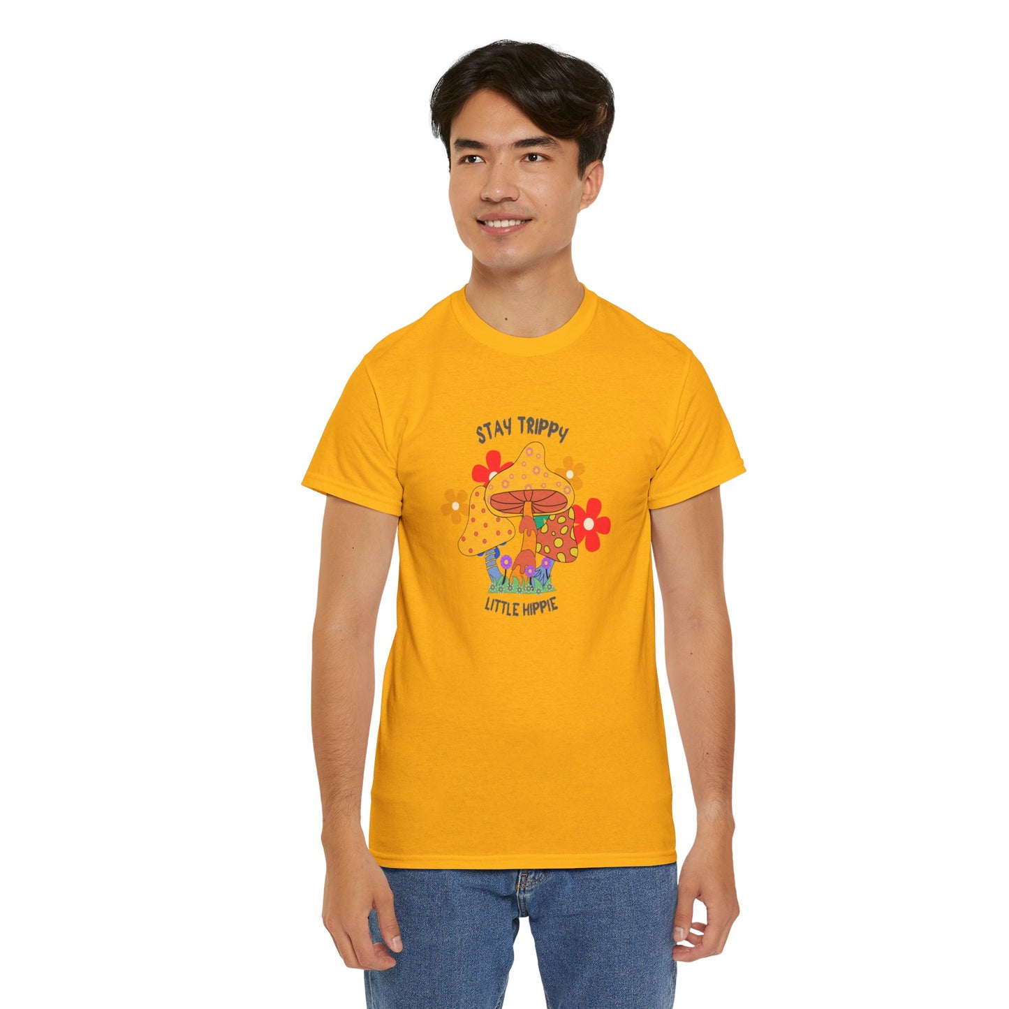 Unisex Heavy Cotton Tee-Trippy Hippie