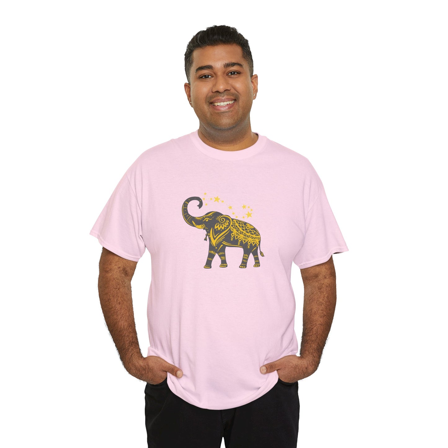 Unisex Heavy Cotton Tee-Lucky Trunk Up