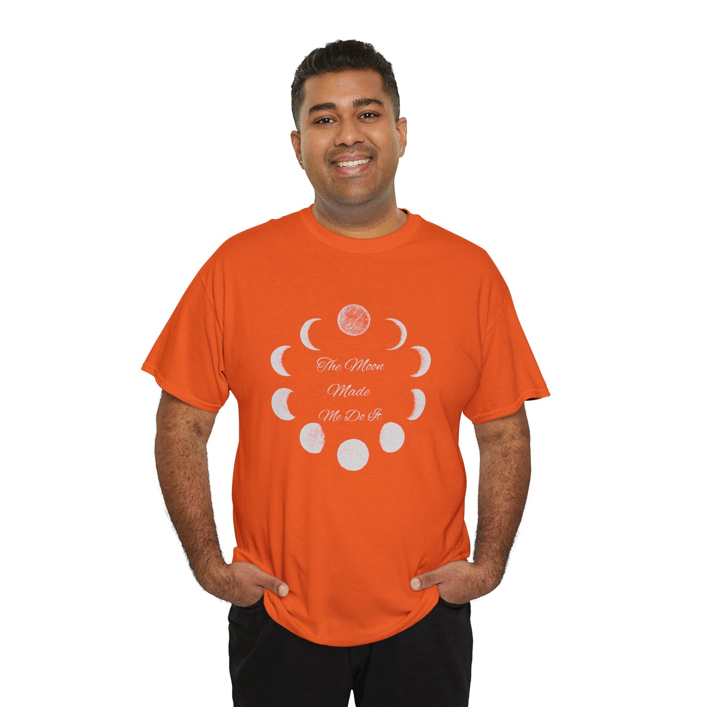 Unisex Heavy Cotton Tee-The Moon Made Me Do It