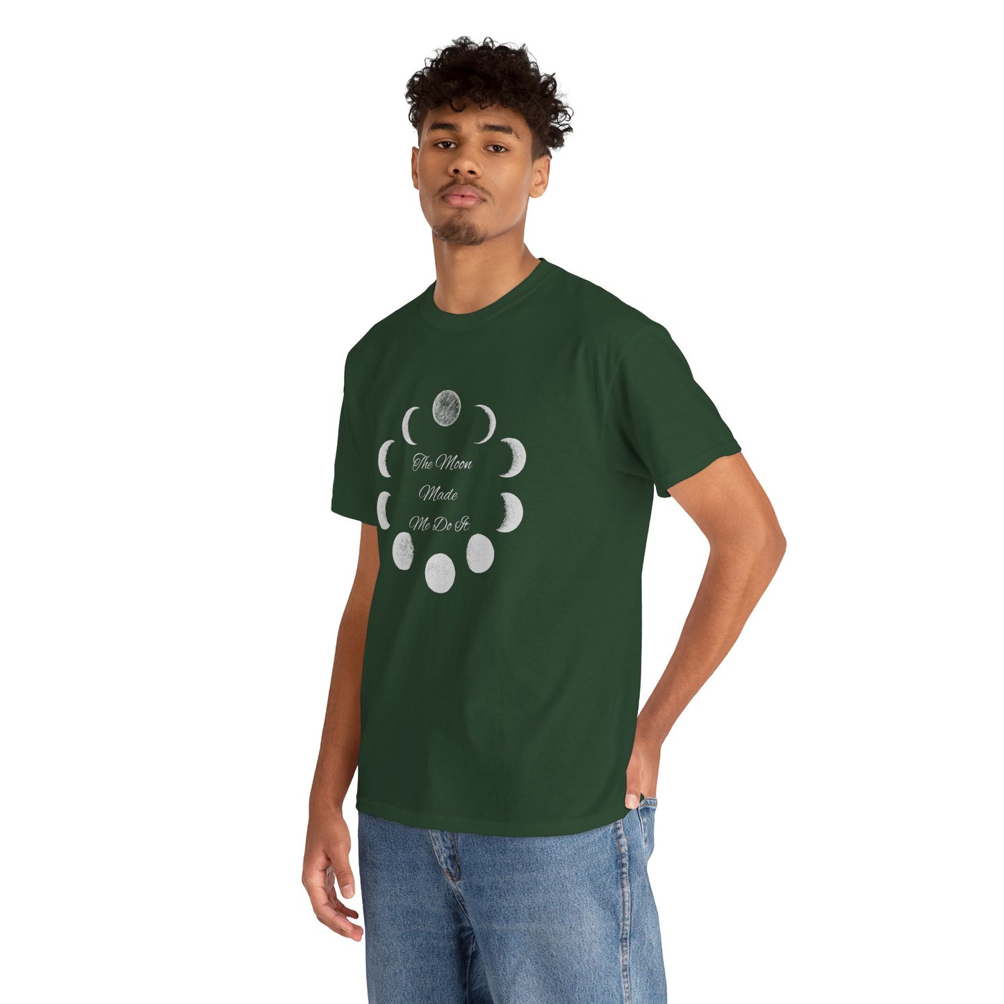 Unisex Heavy Cotton Tee-The Moon Made Me Do It