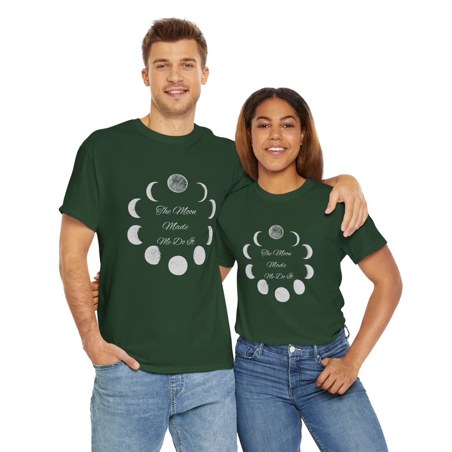 Unisex Heavy Cotton Tee-The Moon Made Me Do It
