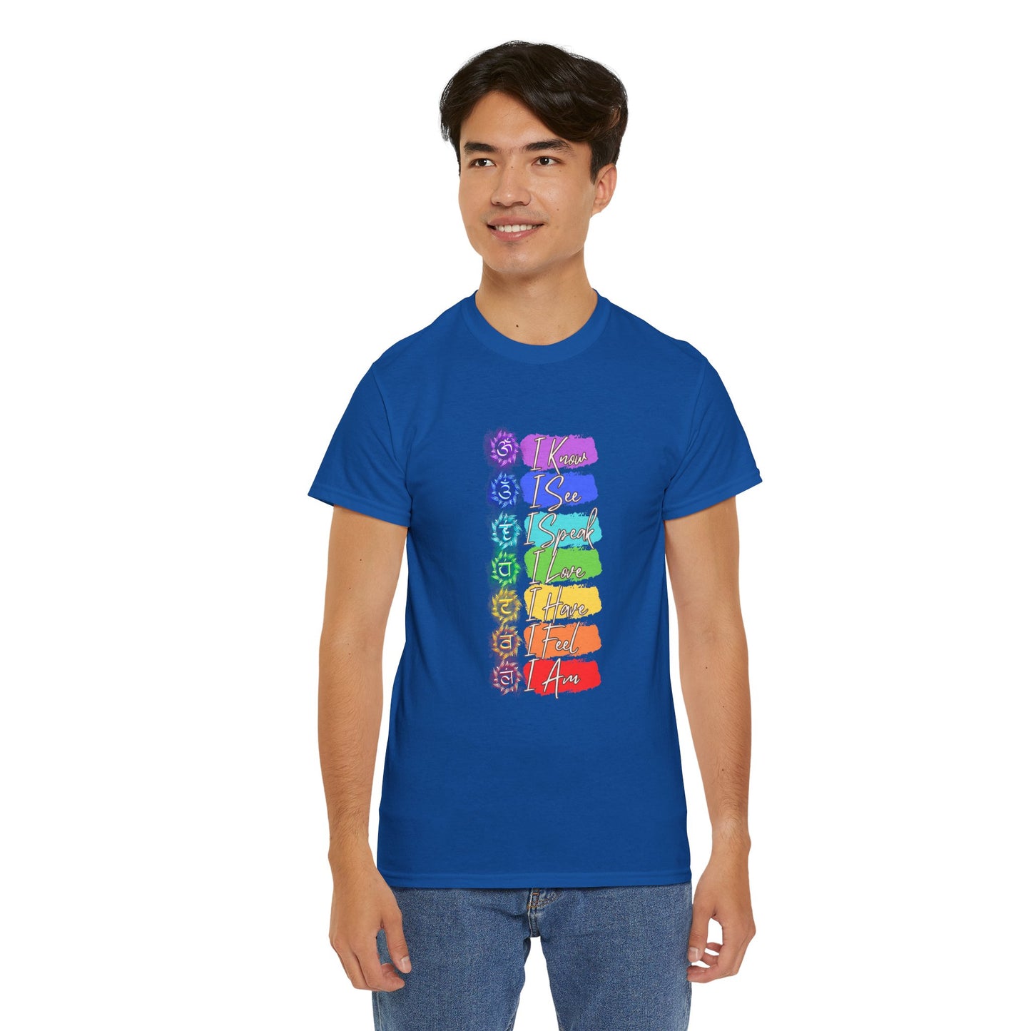 Unisex Heavy Cotton Tee- 7 chakra