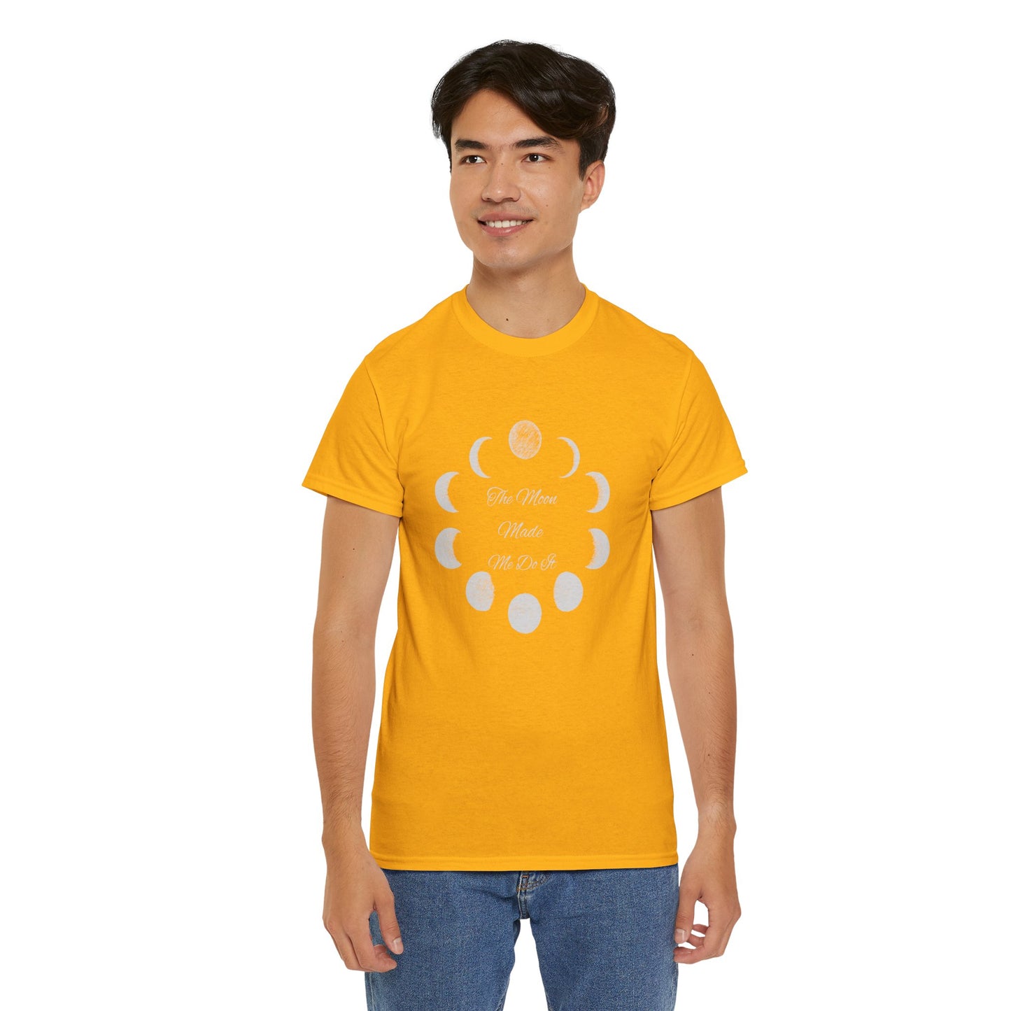 Unisex Heavy Cotton Tee-The Moon Made Me Do It