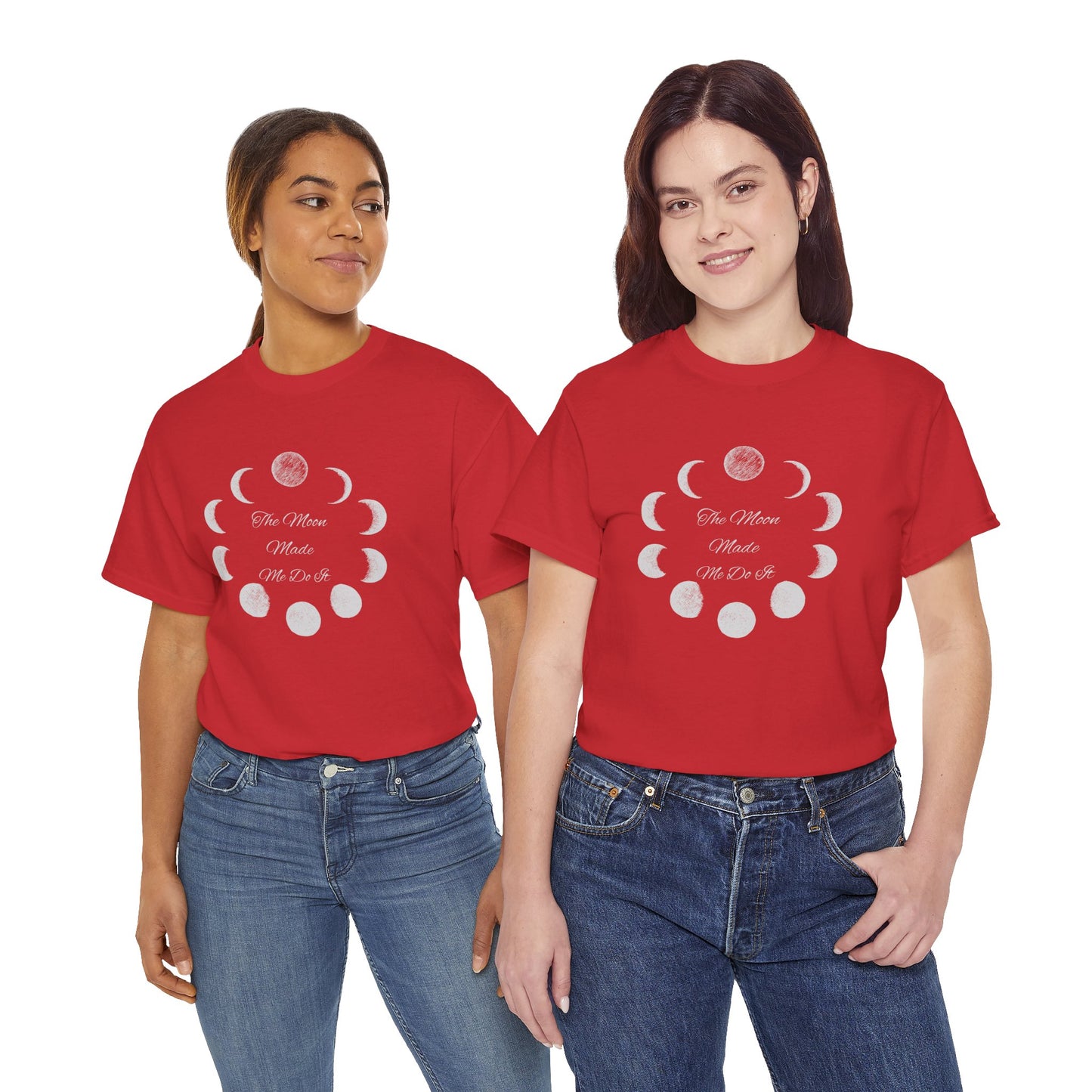 Unisex Heavy Cotton Tee-The Moon Made Me Do It