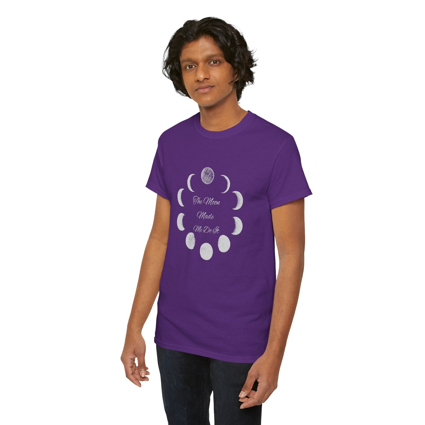 Unisex Heavy Cotton Tee-The Moon Made Me Do It