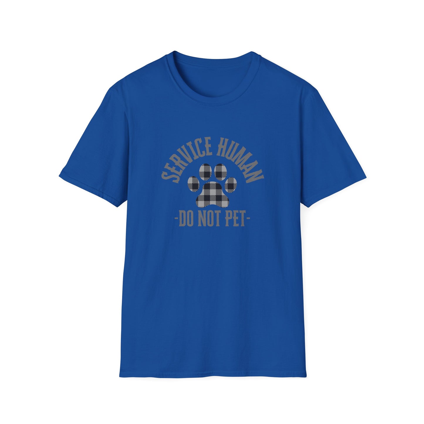 Service Human Unisex Softstyle T-Shirt - Do Not Pet - Comfortable Pet Responsibility Tee