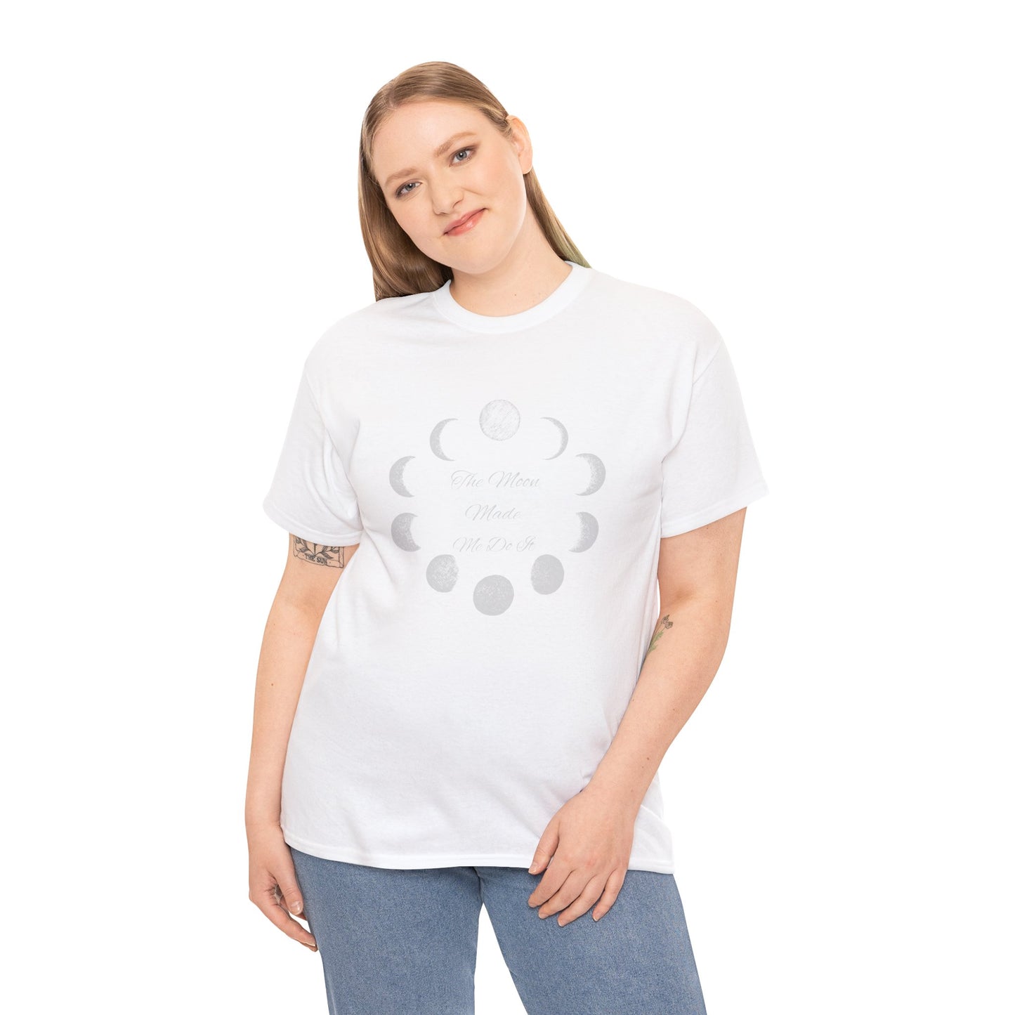 Unisex Heavy Cotton Tee-The Moon Made Me Do It