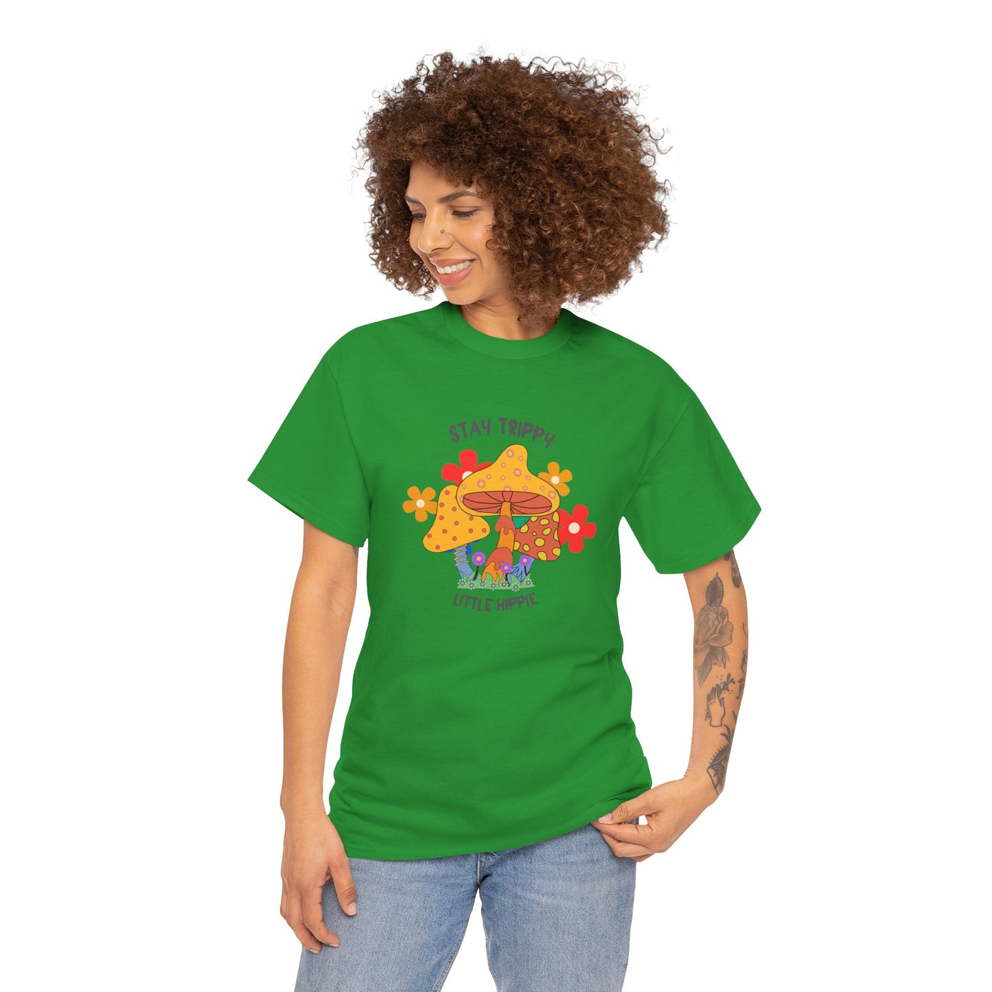 Unisex Heavy Cotton Tee-Trippy Hippie