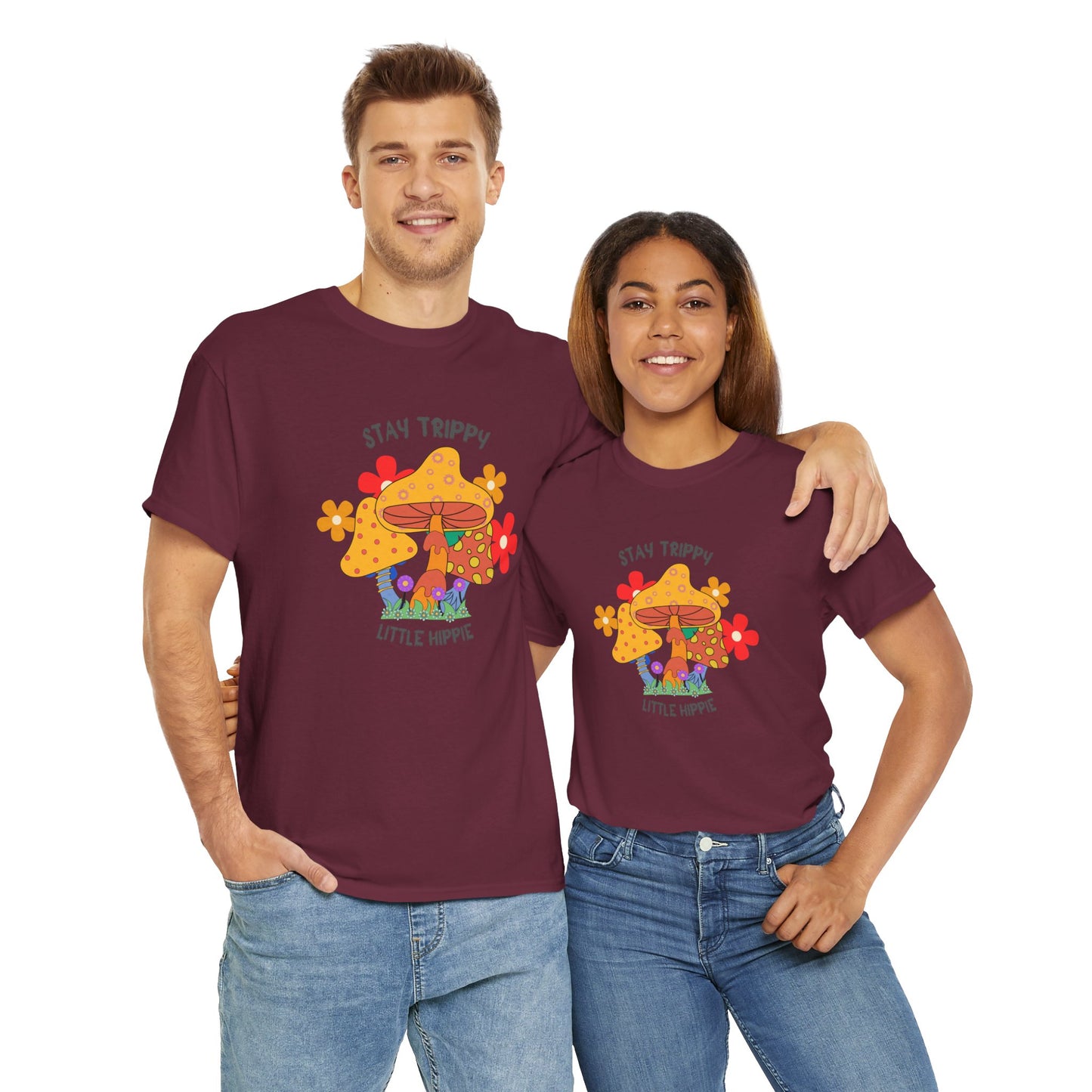 Unisex Heavy Cotton Tee-Trippy Hippie