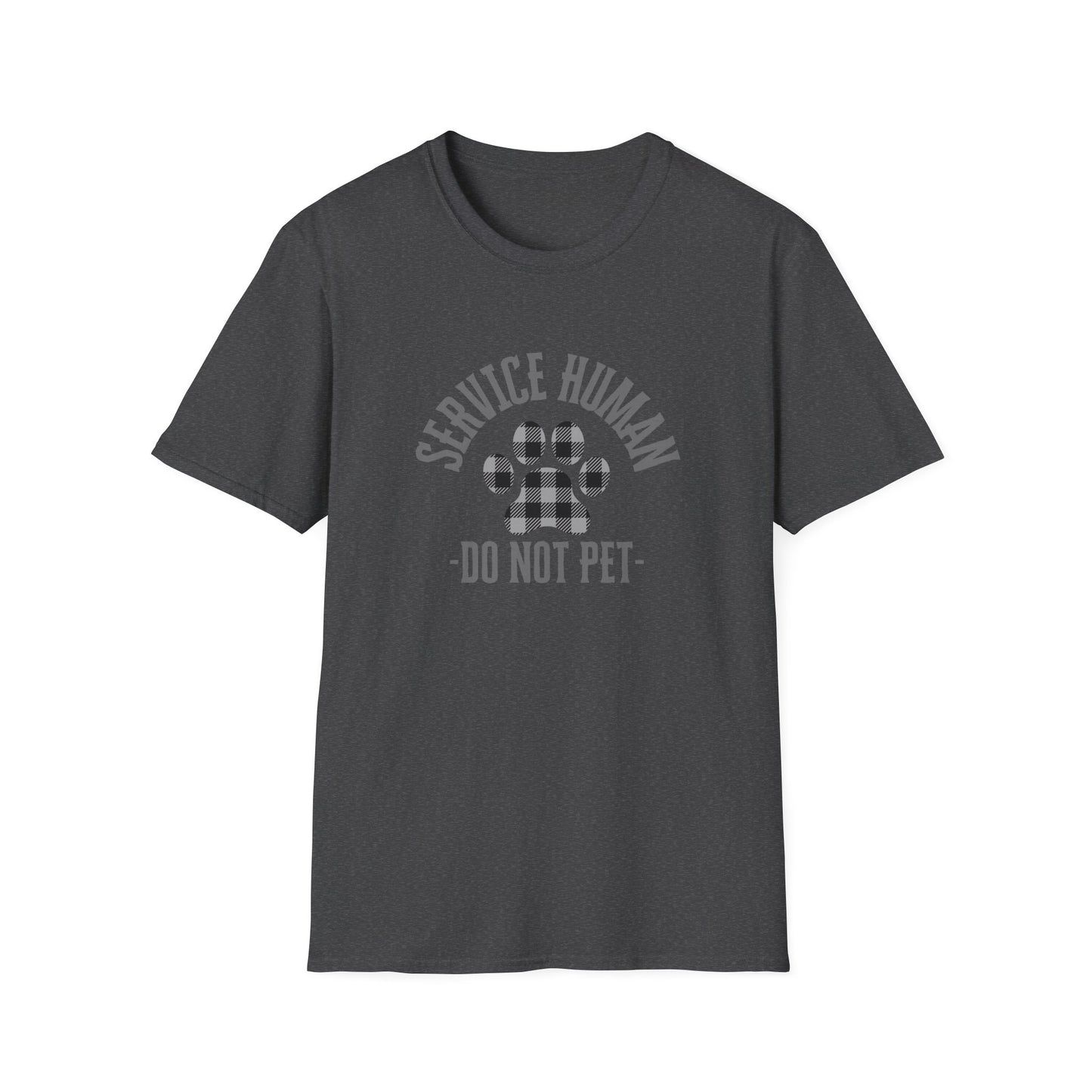 Service Human Unisex Softstyle T-Shirt - Do Not Pet - Comfortable Pet Responsibility Tee