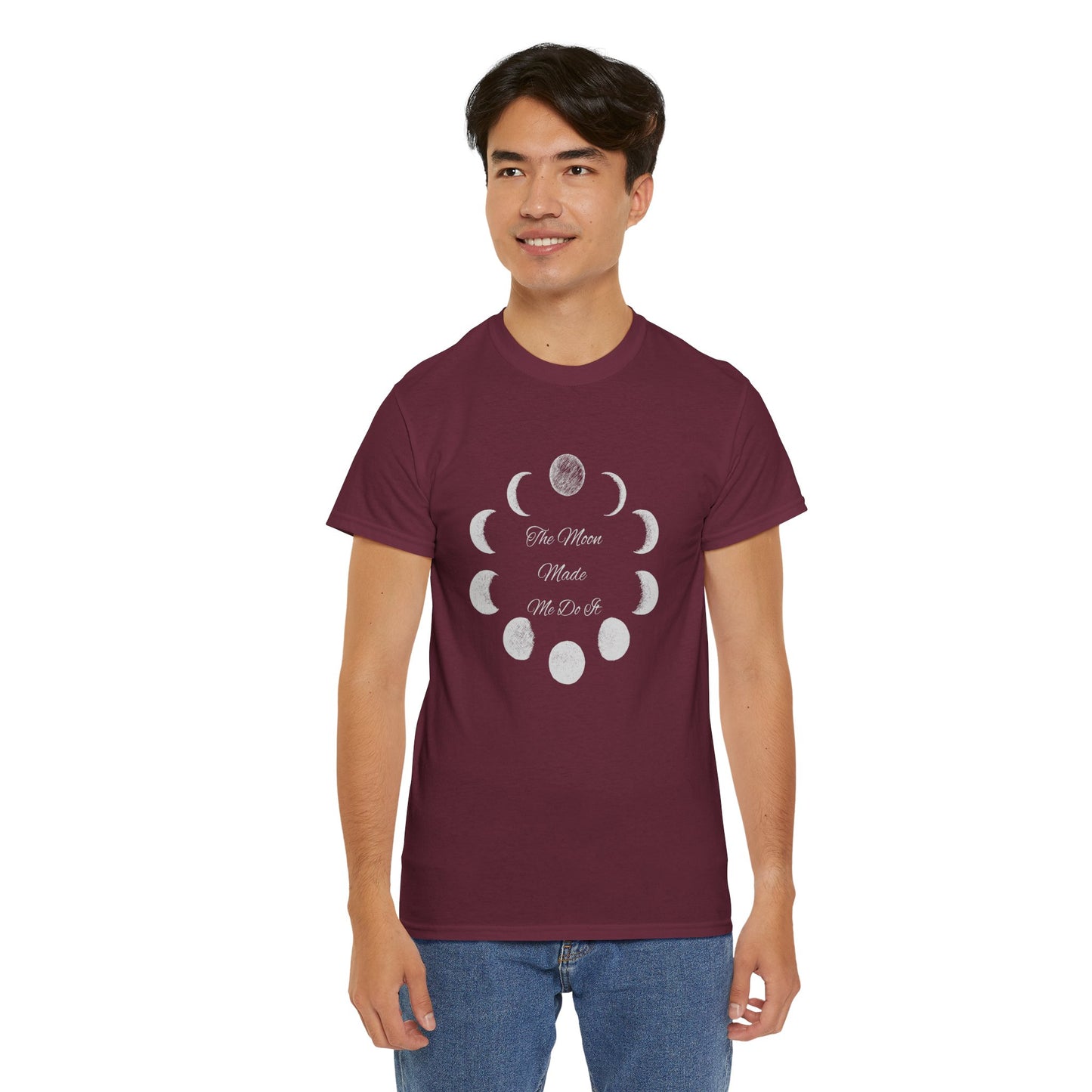 Unisex Heavy Cotton Tee-The Moon Made Me Do It
