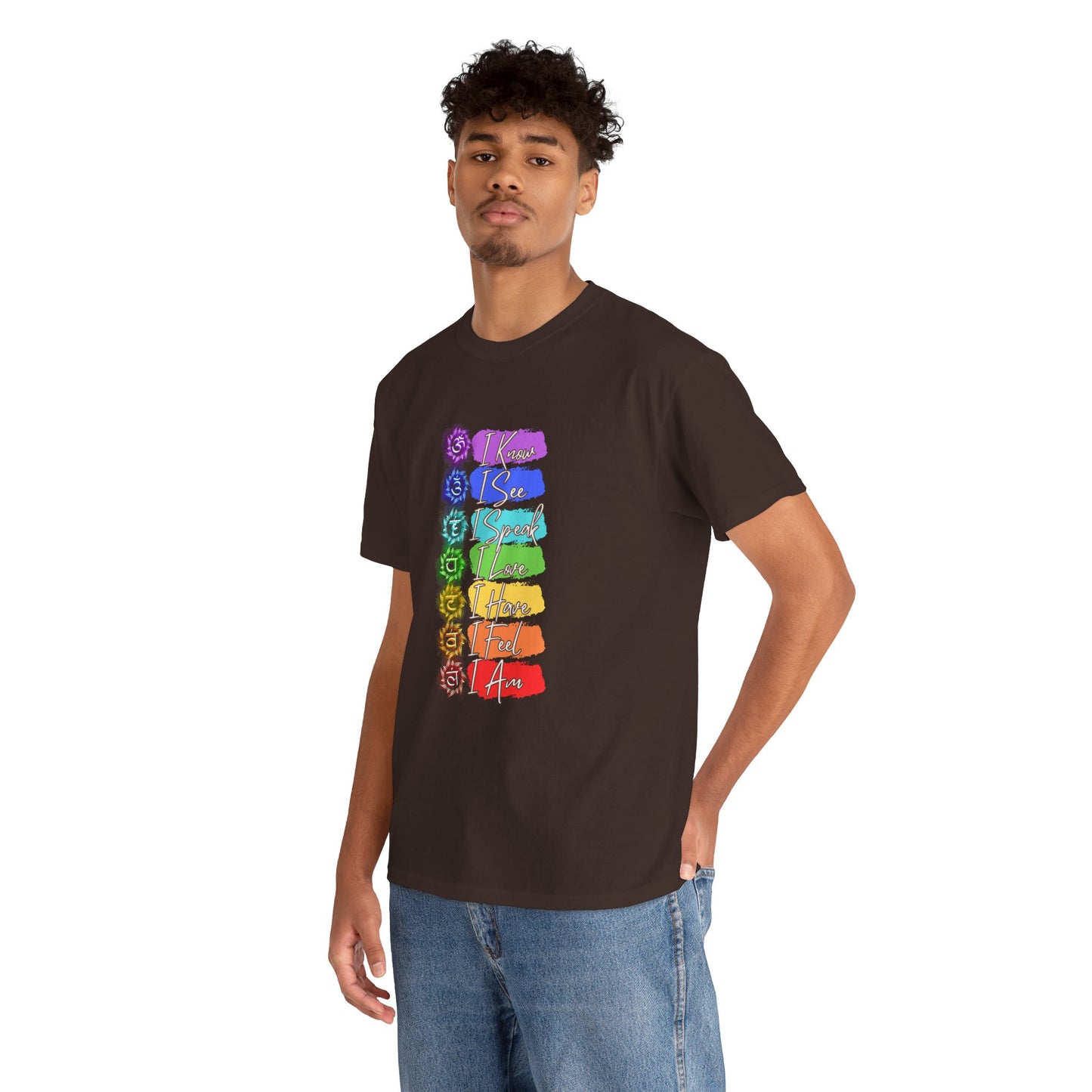 Unisex Heavy Cotton Tee- 7 chakra