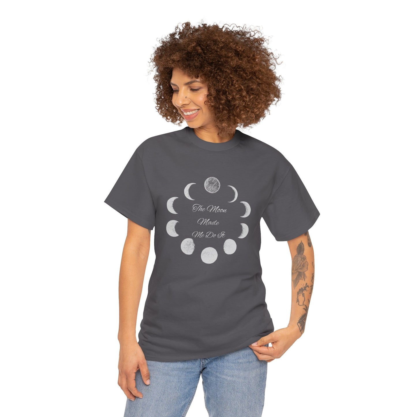 Unisex Heavy Cotton Tee-The Moon Made Me Do It
