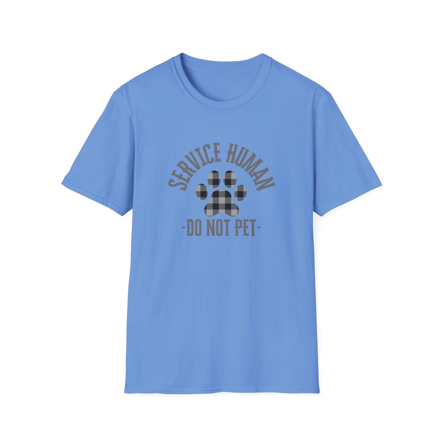 Service Human Unisex Softstyle T-Shirt - Do Not Pet - Comfortable Pet Responsibility Tee