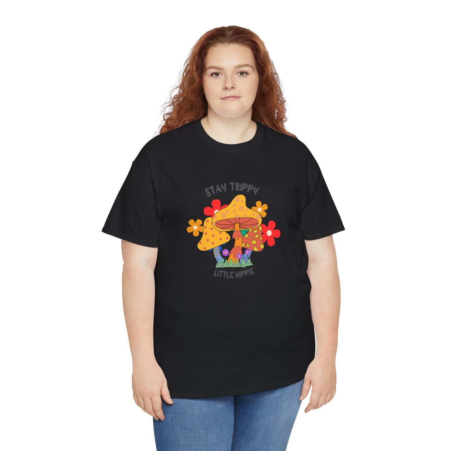 Unisex Heavy Cotton Tee-Trippy Hippie