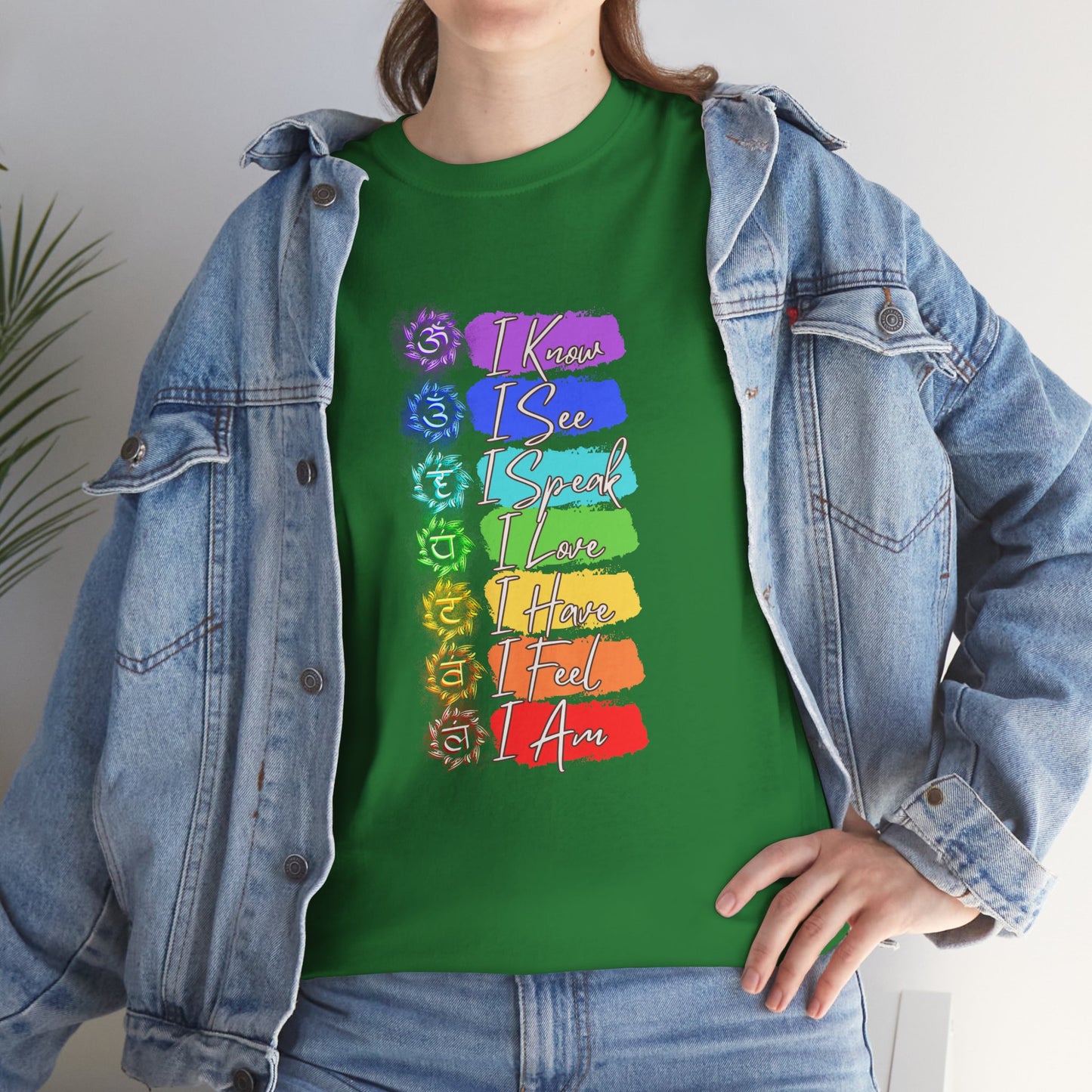 Unisex Heavy Cotton Tee- 7 chakra