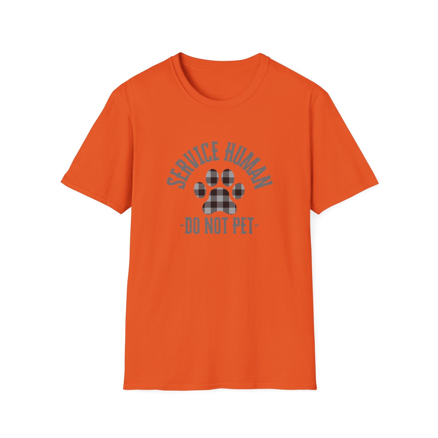 Service Human Unisex Softstyle T-Shirt - Do Not Pet - Comfortable Pet Responsibility Tee