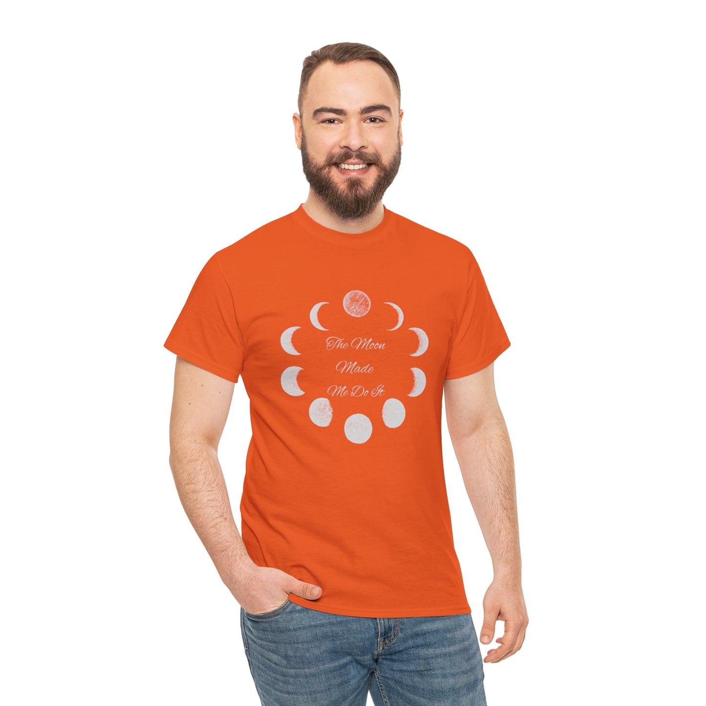 Unisex Heavy Cotton Tee-The Moon Made Me Do It
