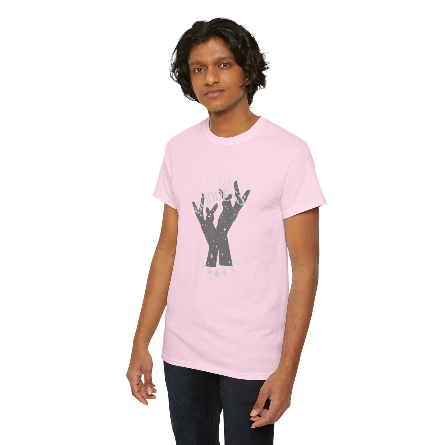 Unisex Heavy Cotton Tee-Moon Goddess 2