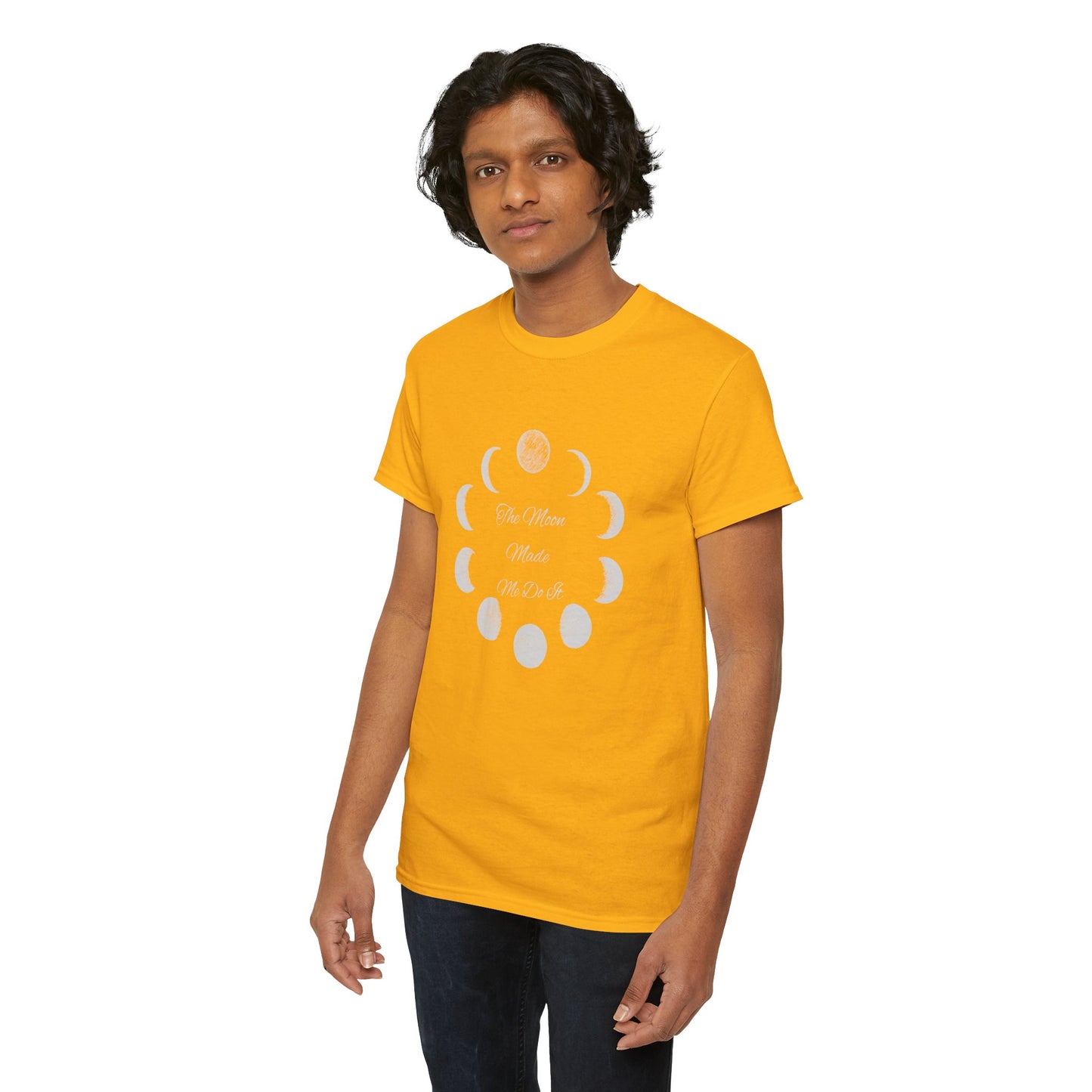 Unisex Heavy Cotton Tee-The Moon Made Me Do It