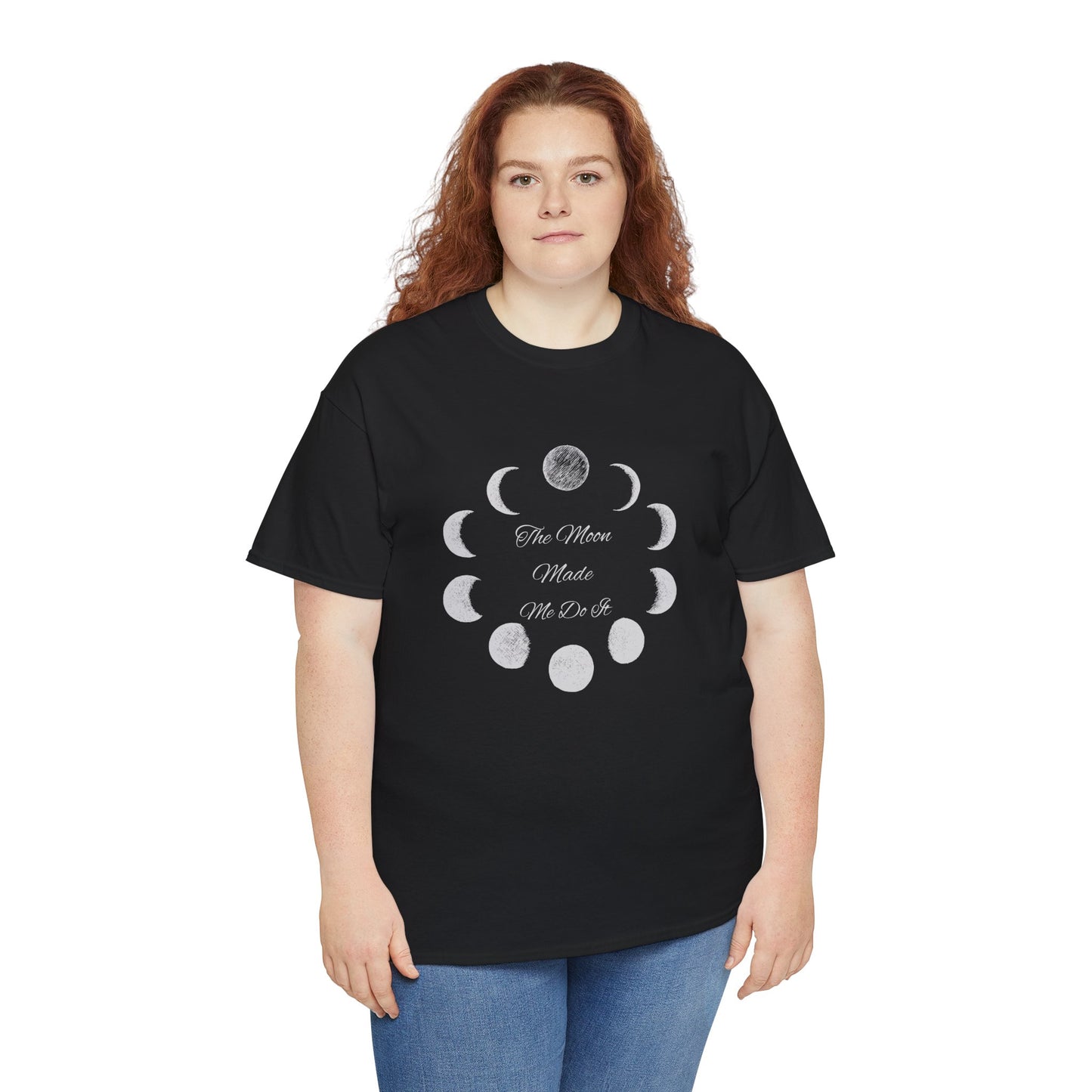 Unisex Heavy Cotton Tee-The Moon Made Me Do It