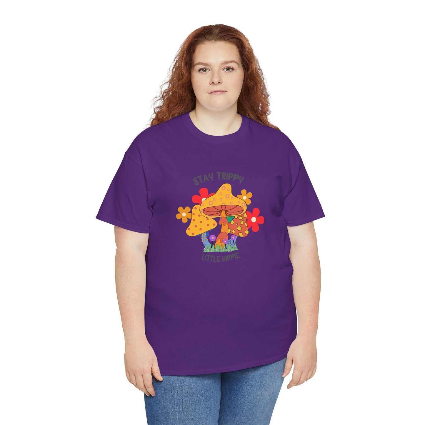 Unisex Heavy Cotton Tee-Trippy Hippie