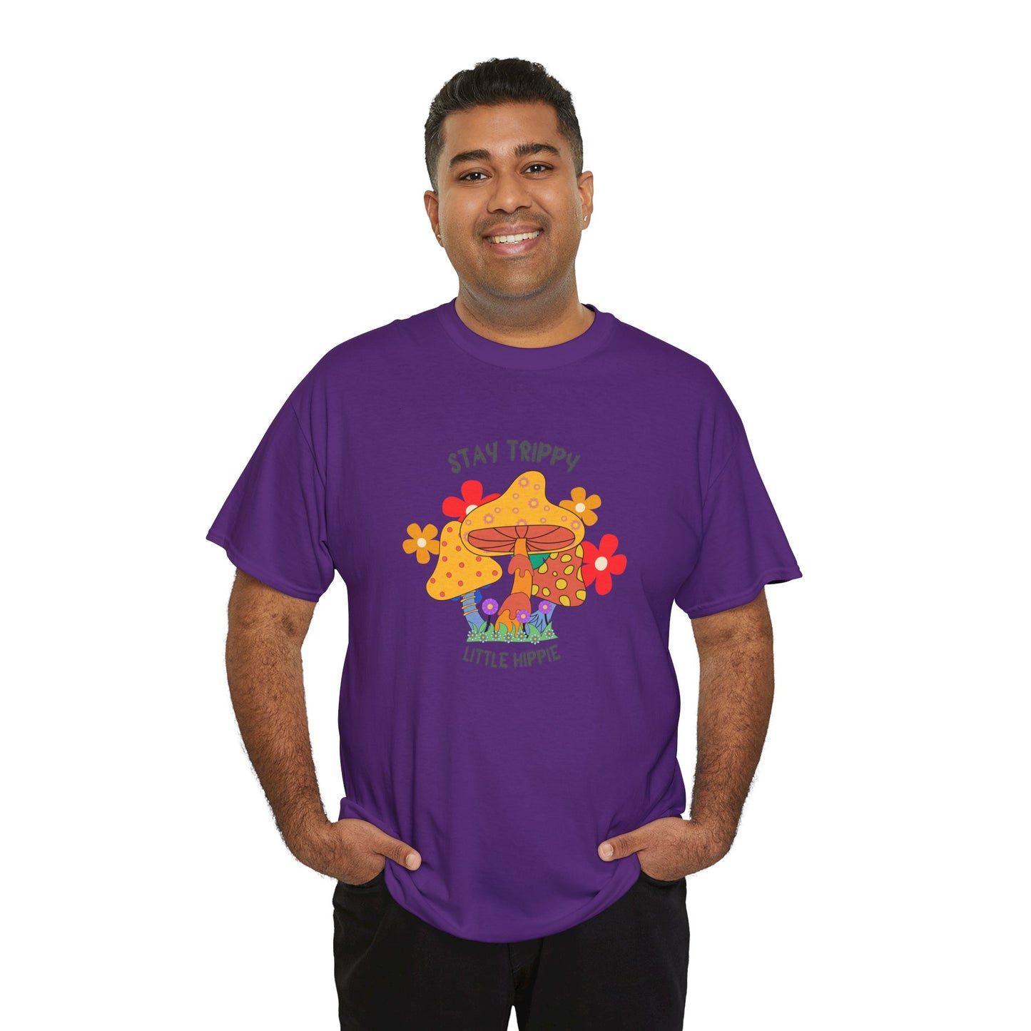 Unisex Heavy Cotton Tee-Trippy Hippie