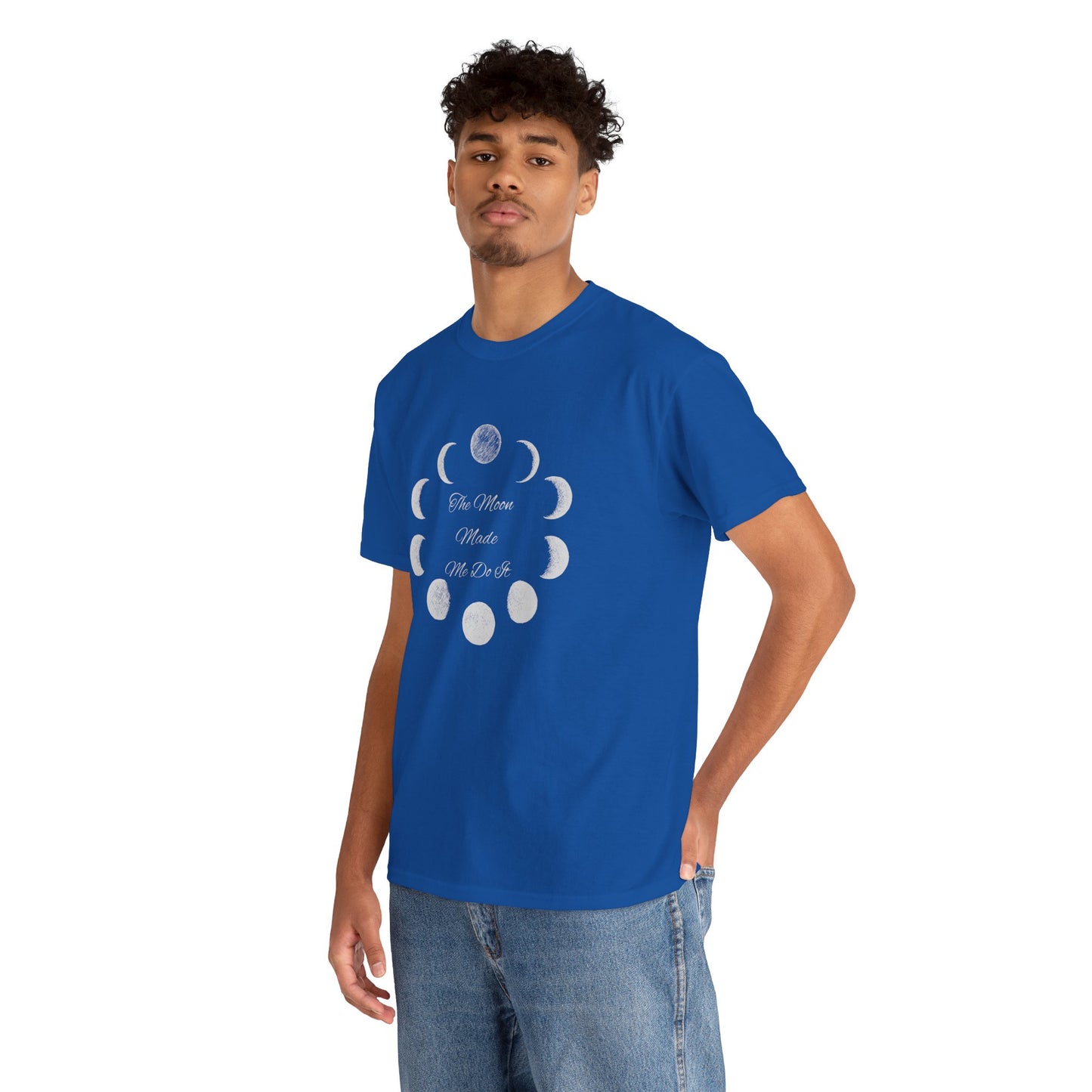 Unisex Heavy Cotton Tee-The Moon Made Me Do It