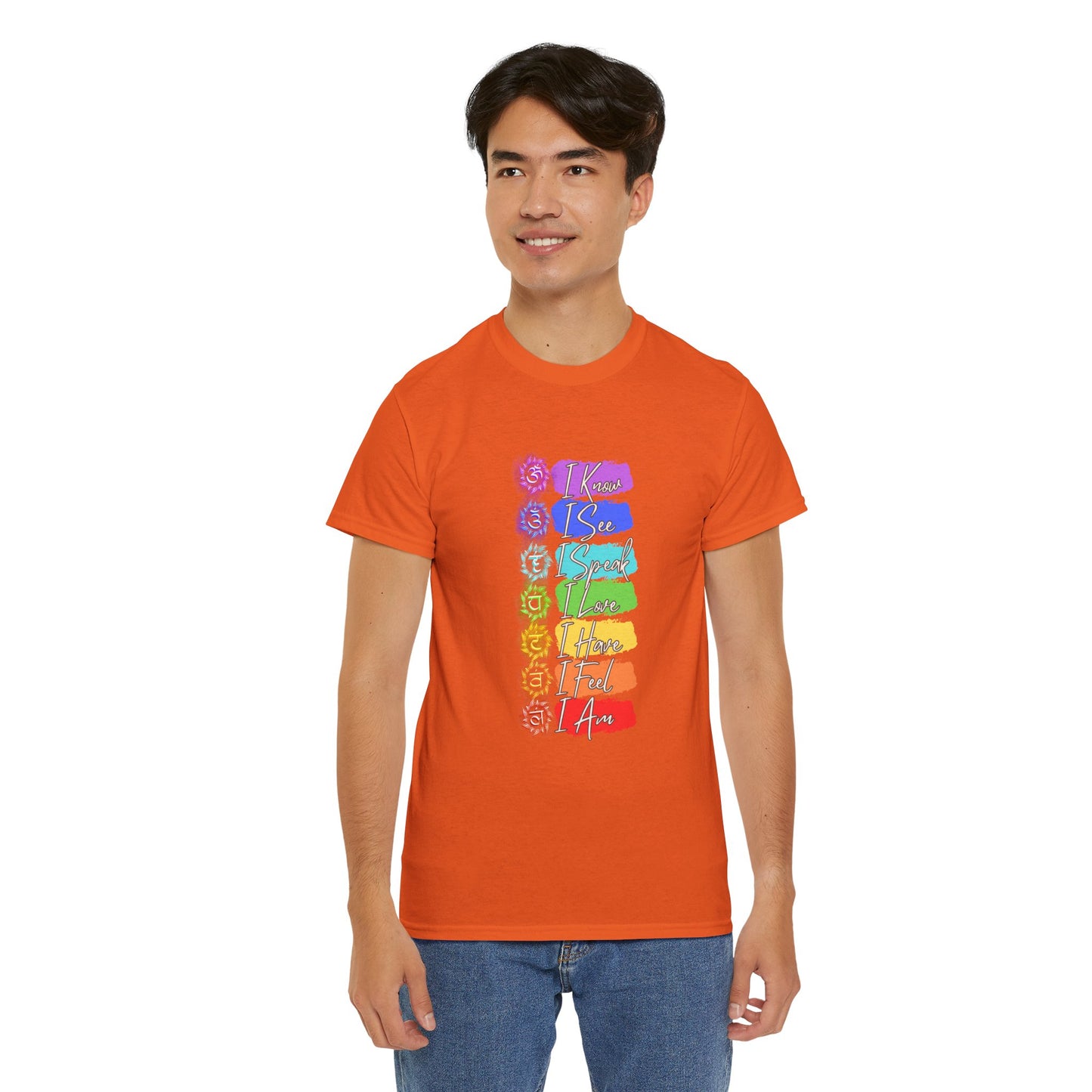 Unisex Heavy Cotton Tee- 7 chakra