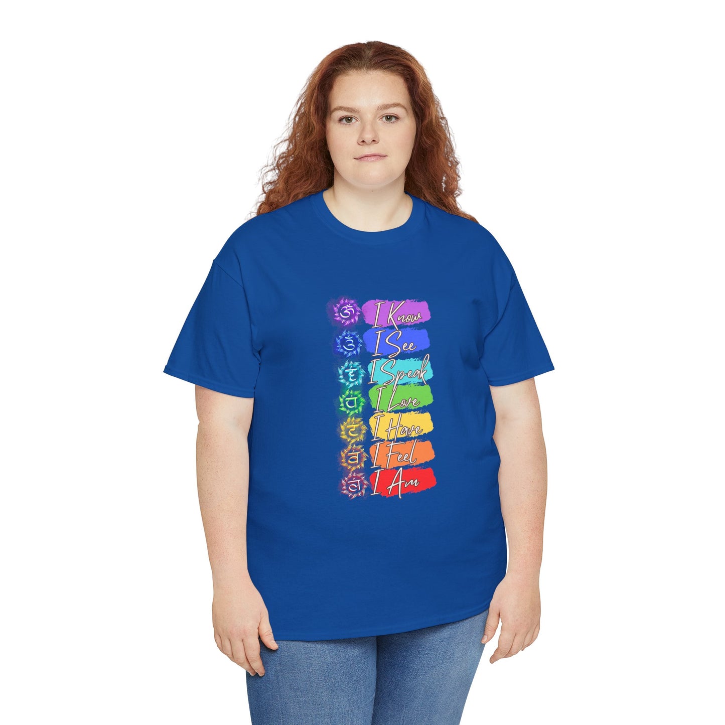 Unisex Heavy Cotton Tee- 7 chakra