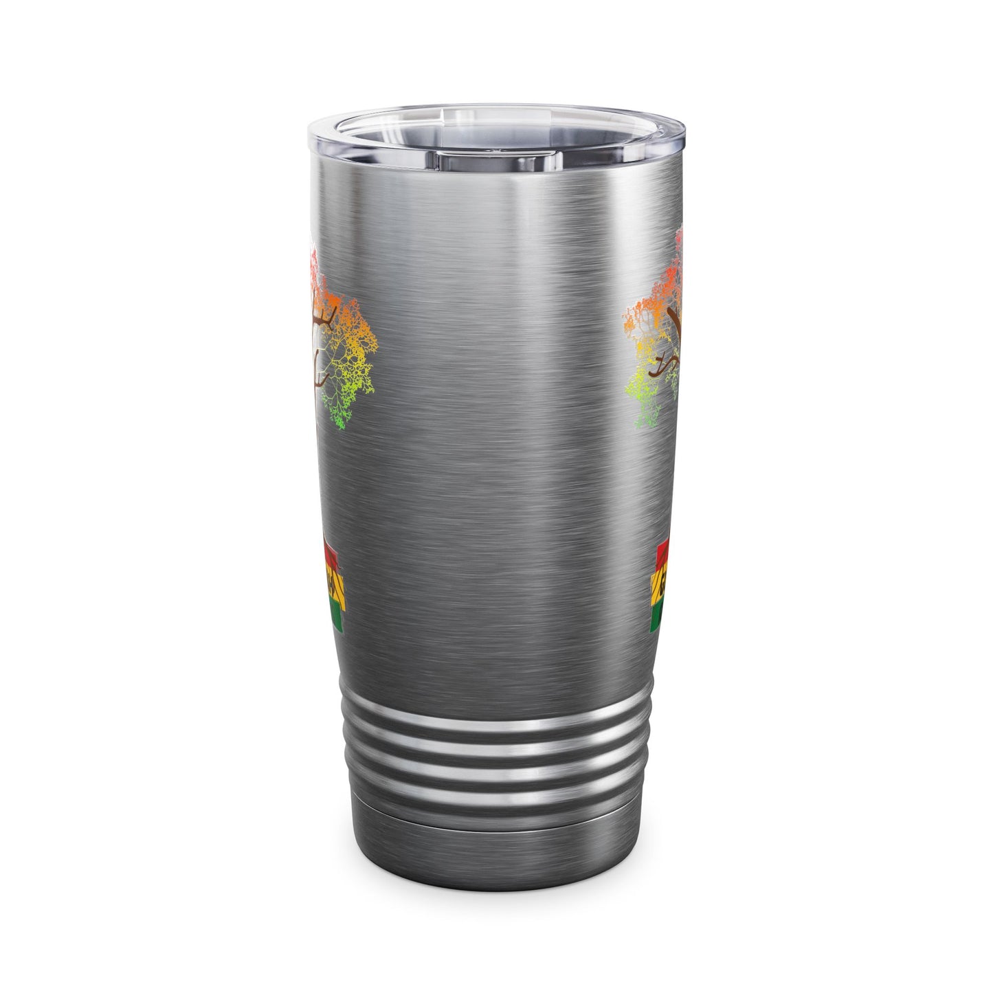 Colorful Ringneck Gullah RootsTumbler - 20oz Travel Mug, Eco-Friendly Drinkware, Perfect for Outdoor Adventures, Gifts for Nature Lovers, Rasta Vibes