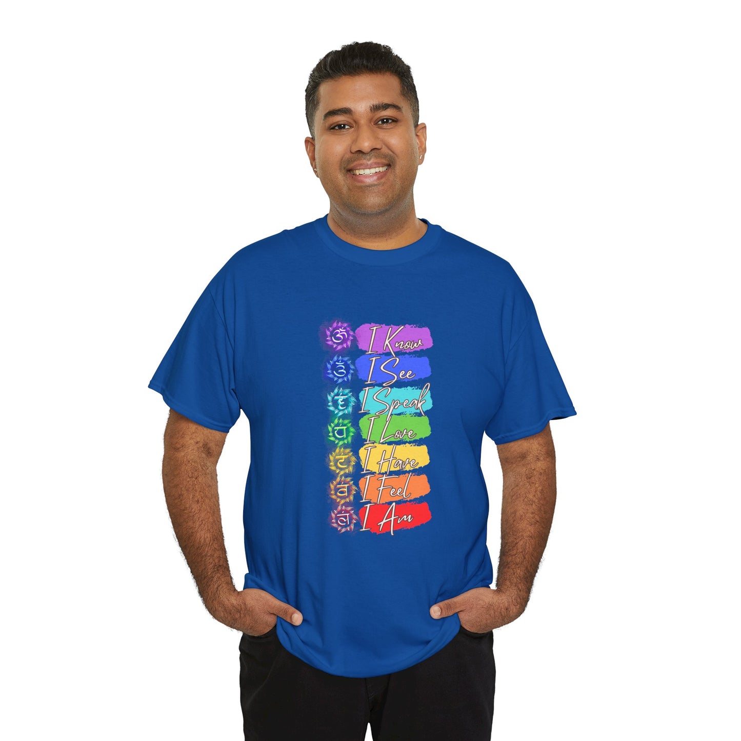 Unisex Heavy Cotton Tee- 7 chakra
