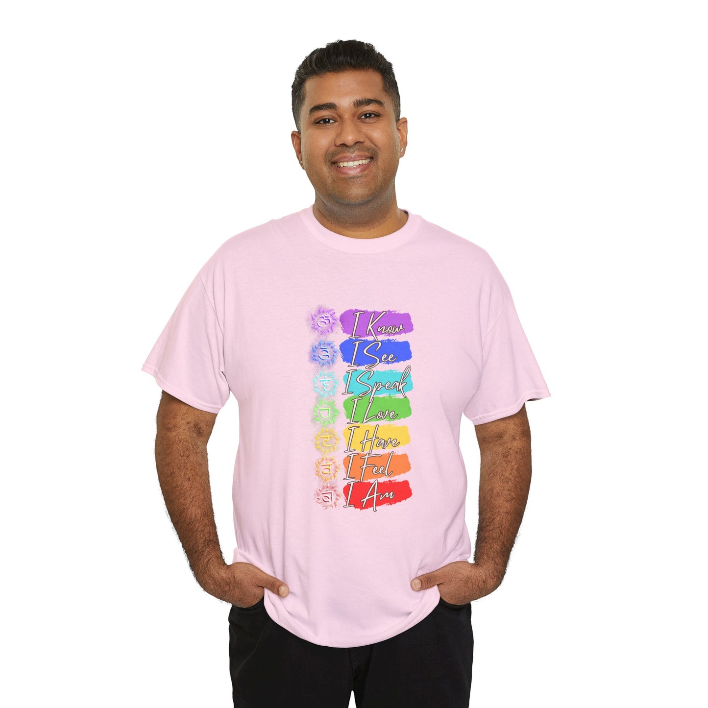 Unisex Heavy Cotton Tee- 7 chakra