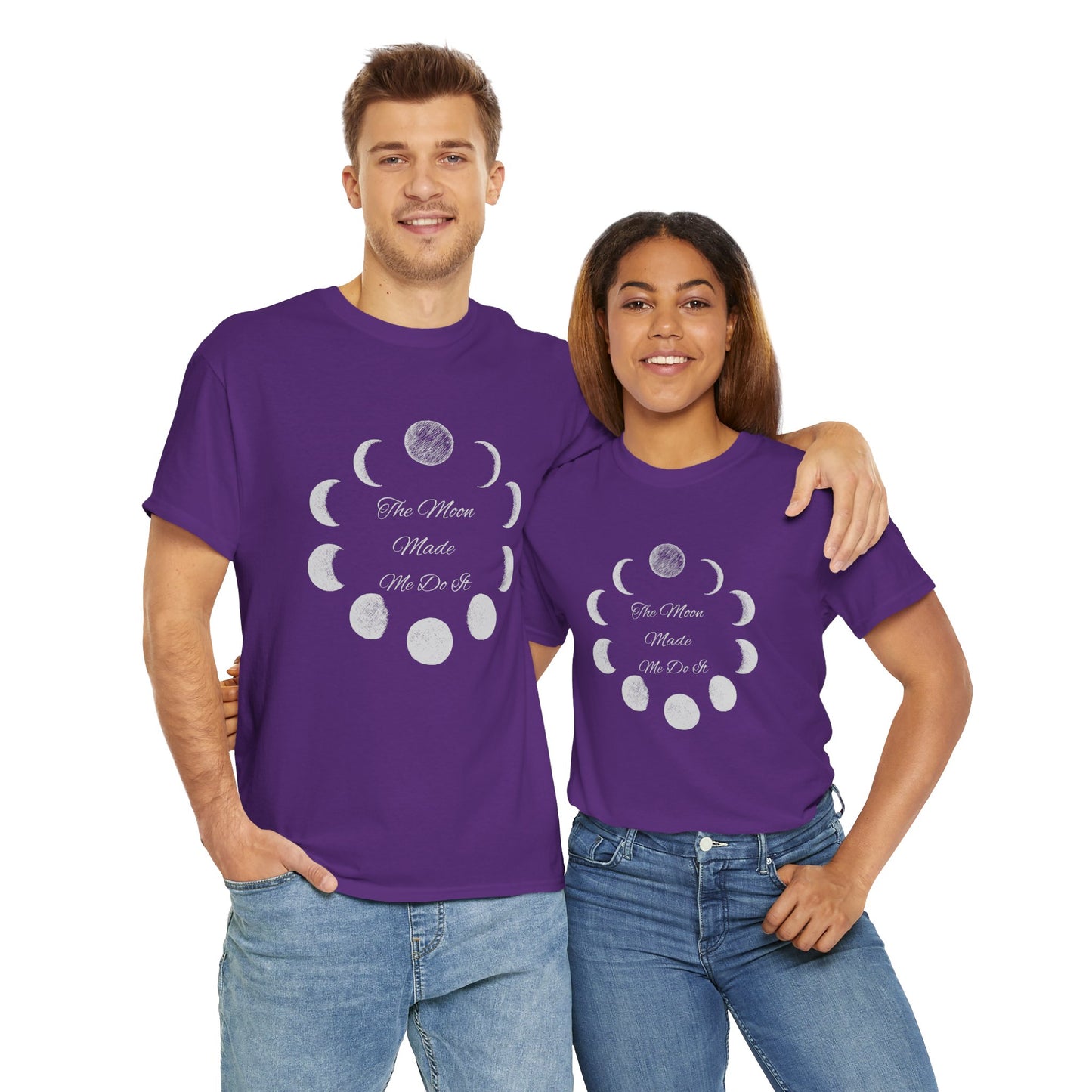 Unisex Heavy Cotton Tee-The Moon Made Me Do It
