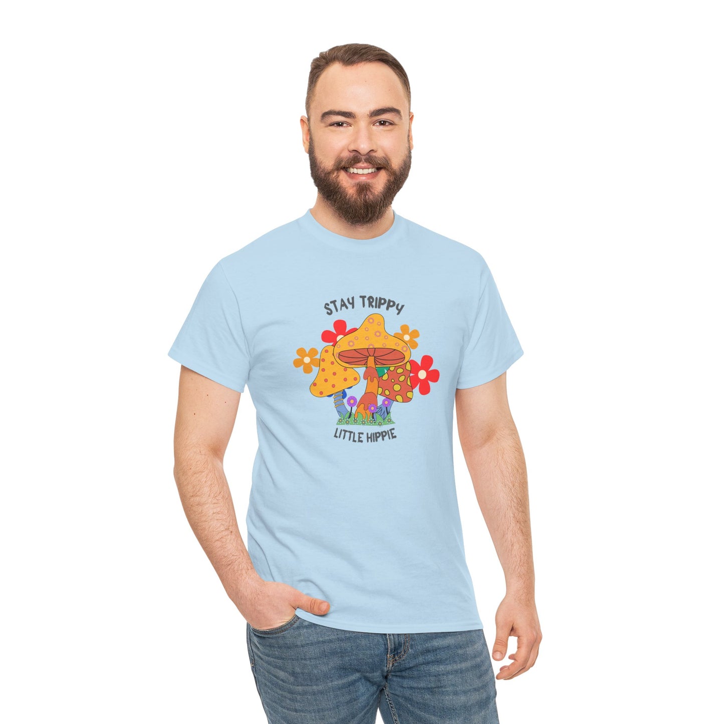 Unisex Heavy Cotton Tee-Trippy Hippie
