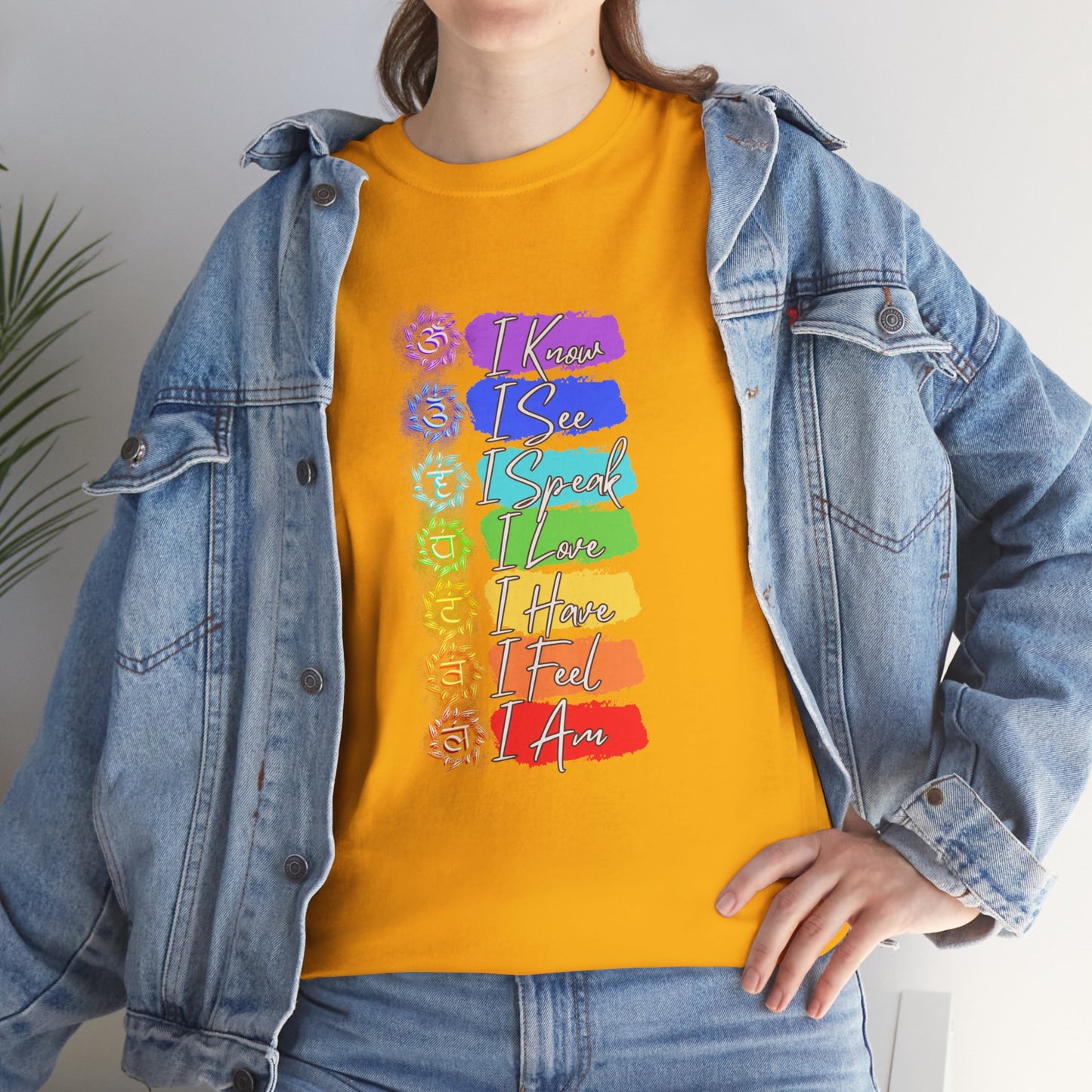 Unisex Heavy Cotton Tee- 7 chakra