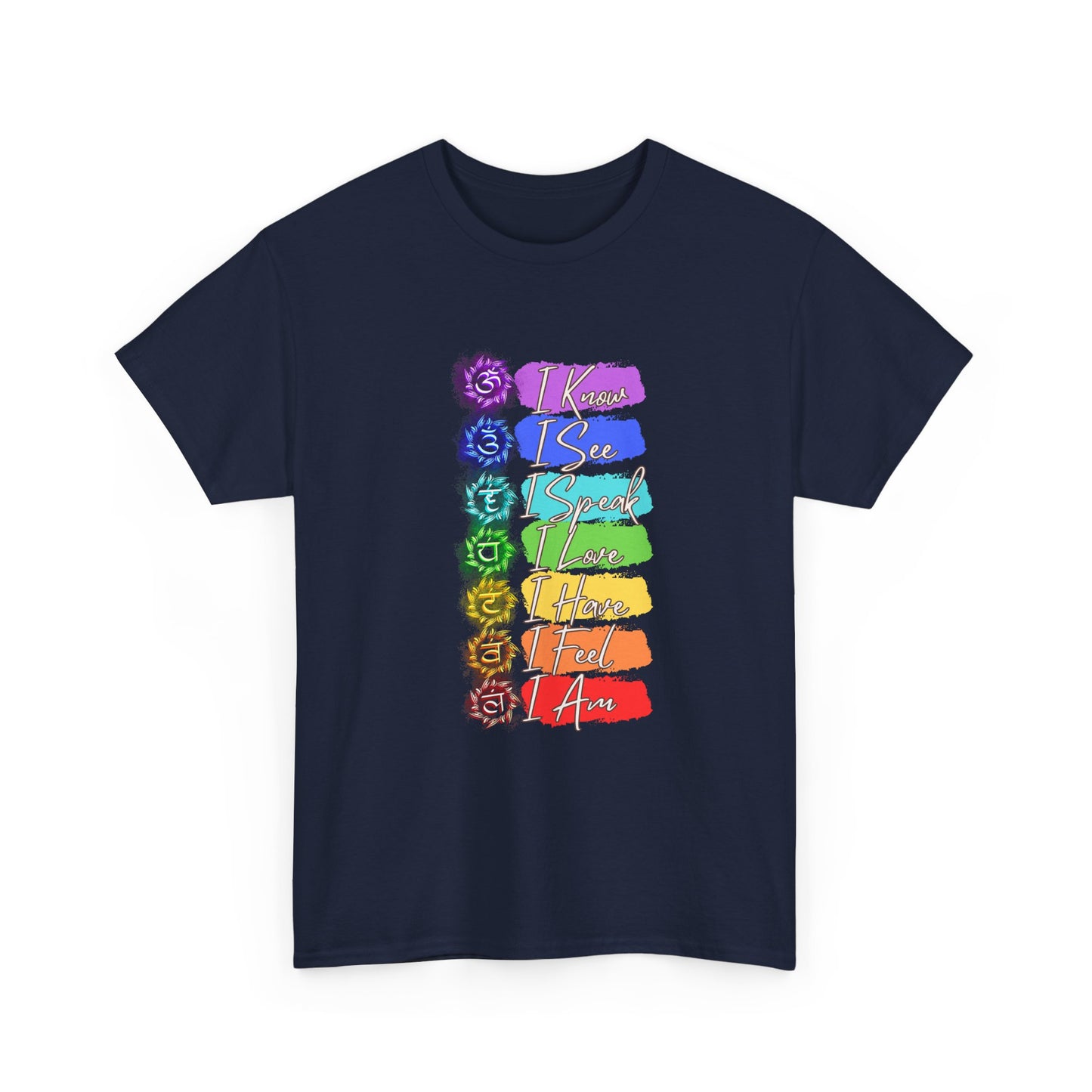 Unisex Heavy Cotton Tee- 7 chakra