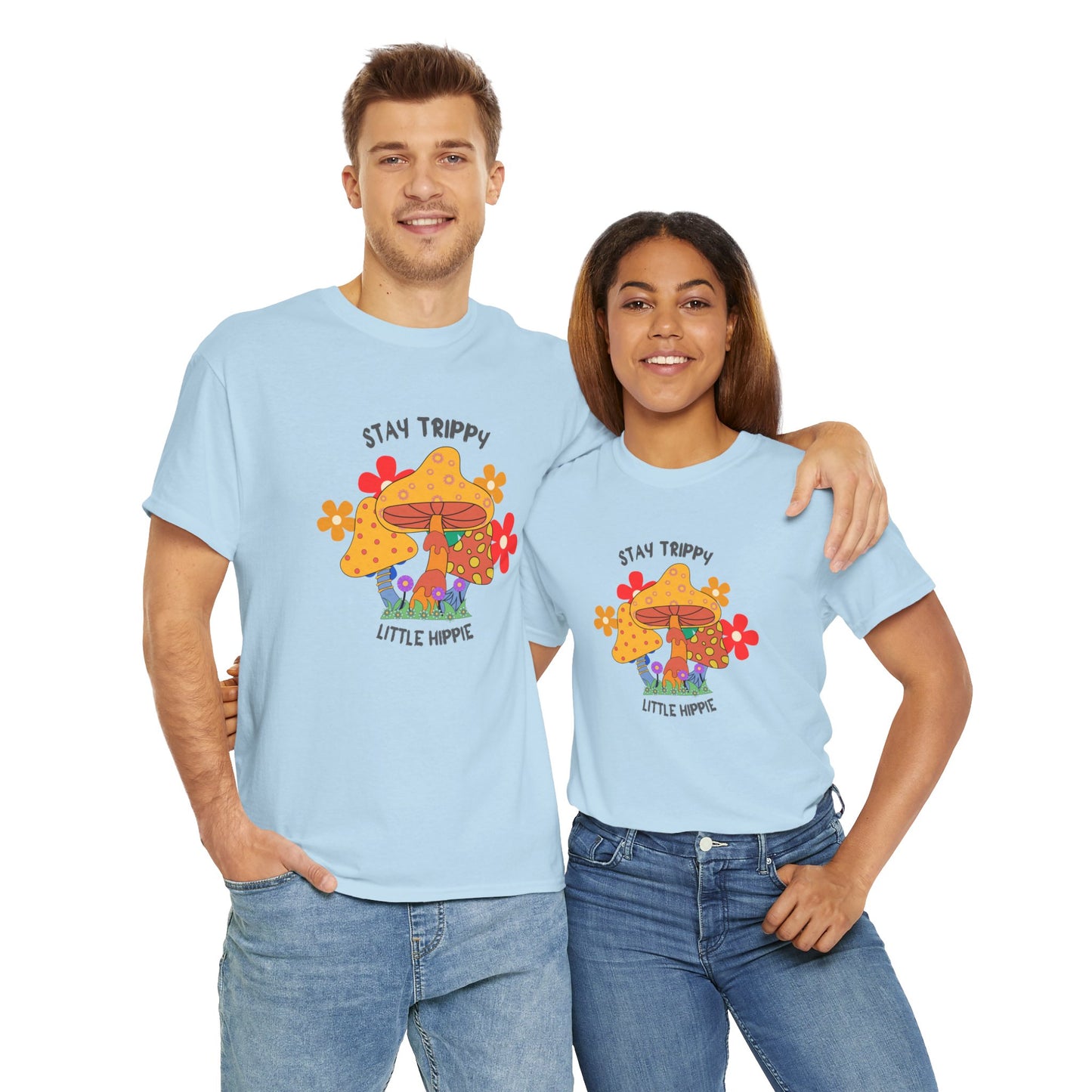 Unisex Heavy Cotton Tee-Trippy Hippie