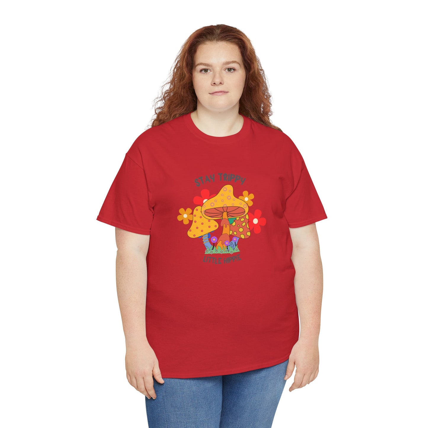 Unisex Heavy Cotton Tee-Trippy Hippie