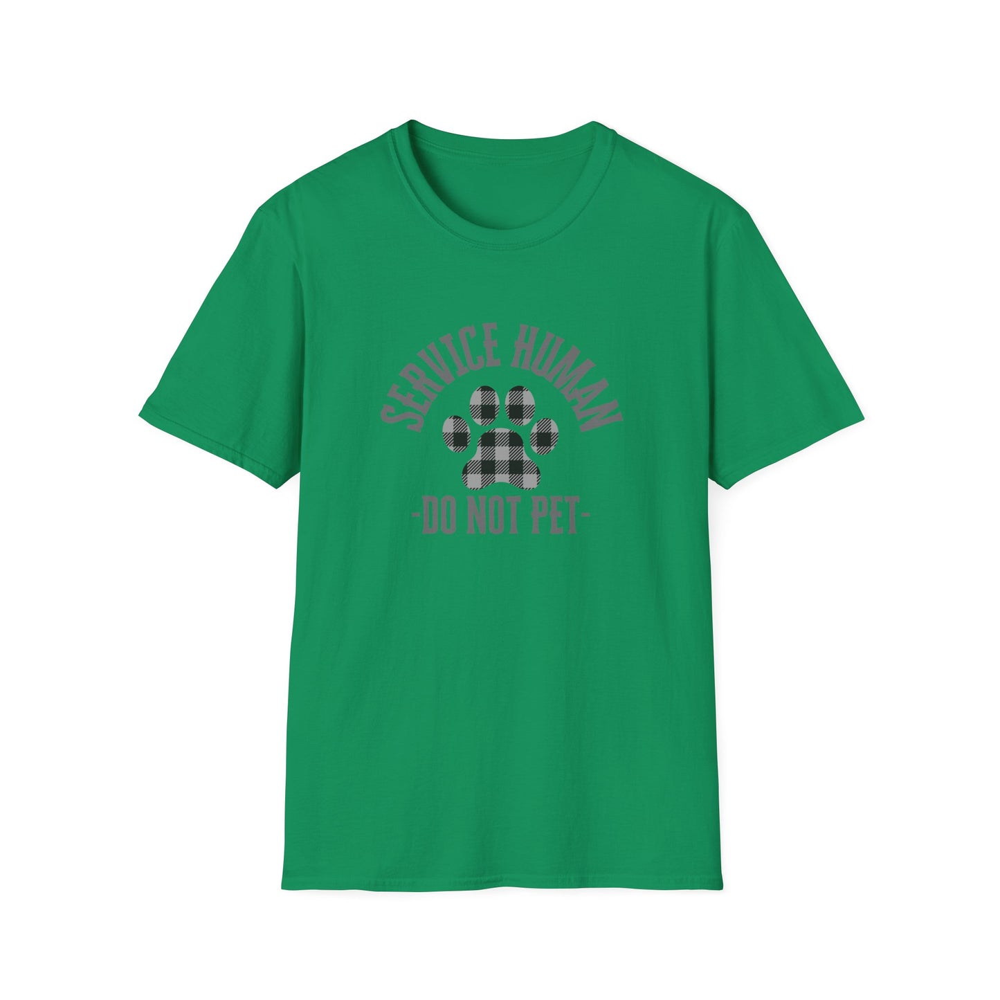 Service Human Unisex Softstyle T-Shirt - Do Not Pet - Comfortable Pet Responsibility Tee