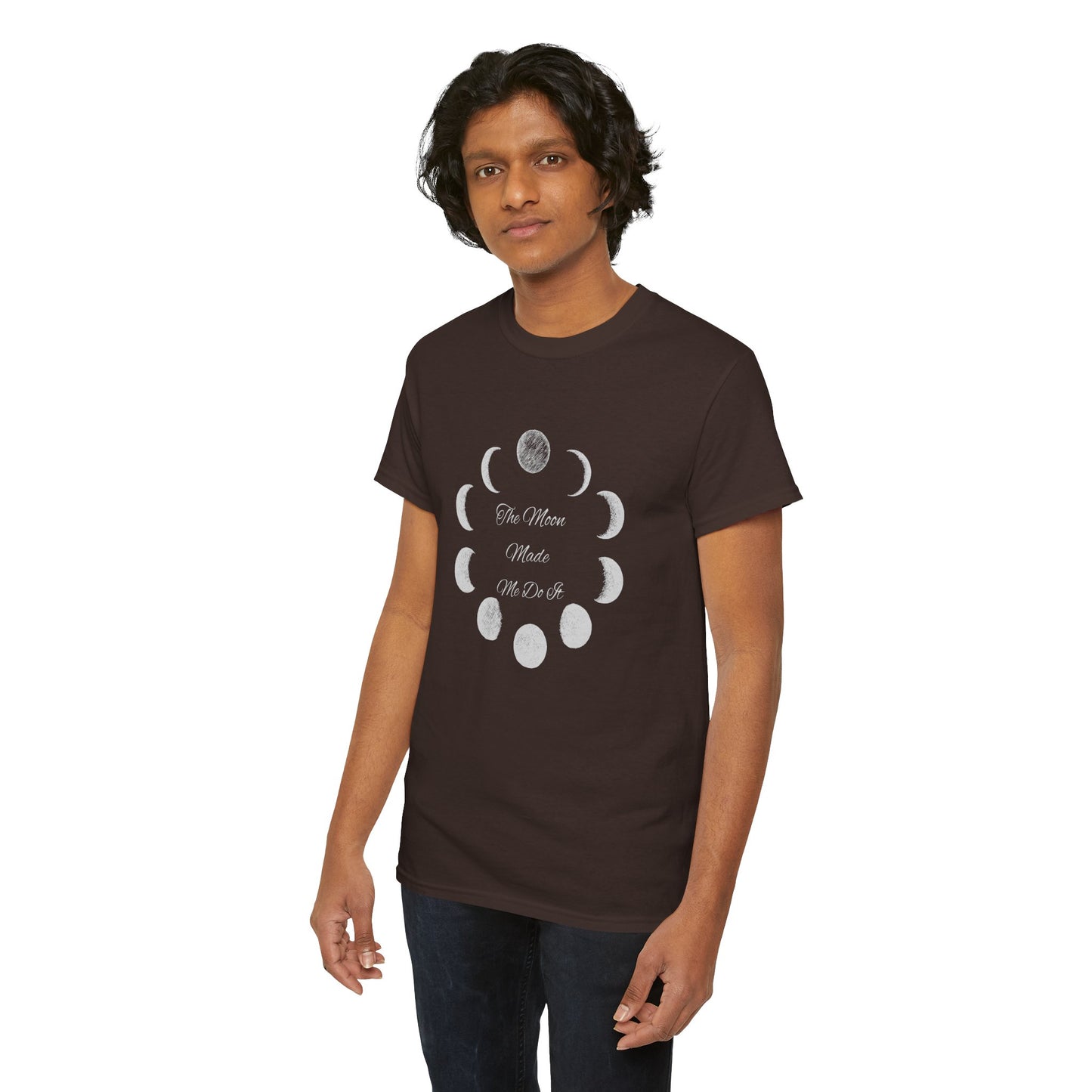 Unisex Heavy Cotton Tee-The Moon Made Me Do It