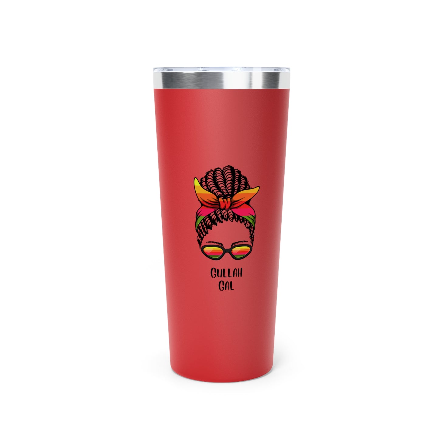 Copper Vacuum Insulated Gullah Gal Tumbler, 22oz - Cute Animal Design, Perfect for Outdoors, Travel Mug, Coffee Cup
