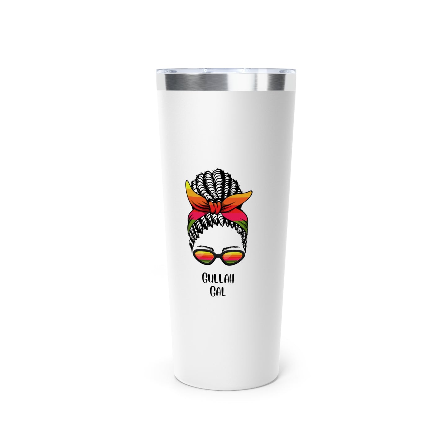 Copper Vacuum Insulated Gullah Gal Tumbler, 22oz - Cute Animal Design, Perfect for Outdoors, Travel Mug, Coffee Cup