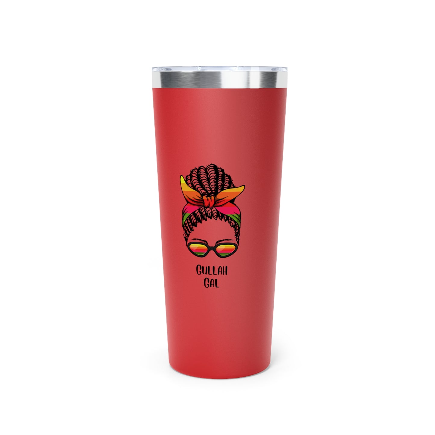 Copper Vacuum Insulated Gullah Gal Tumbler, 22oz - Cute Animal Design, Perfect for Outdoors, Travel Mug, Coffee Cup