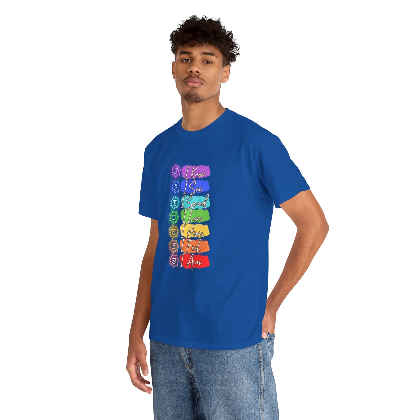 Unisex Heavy Cotton Tee- 7 chakra