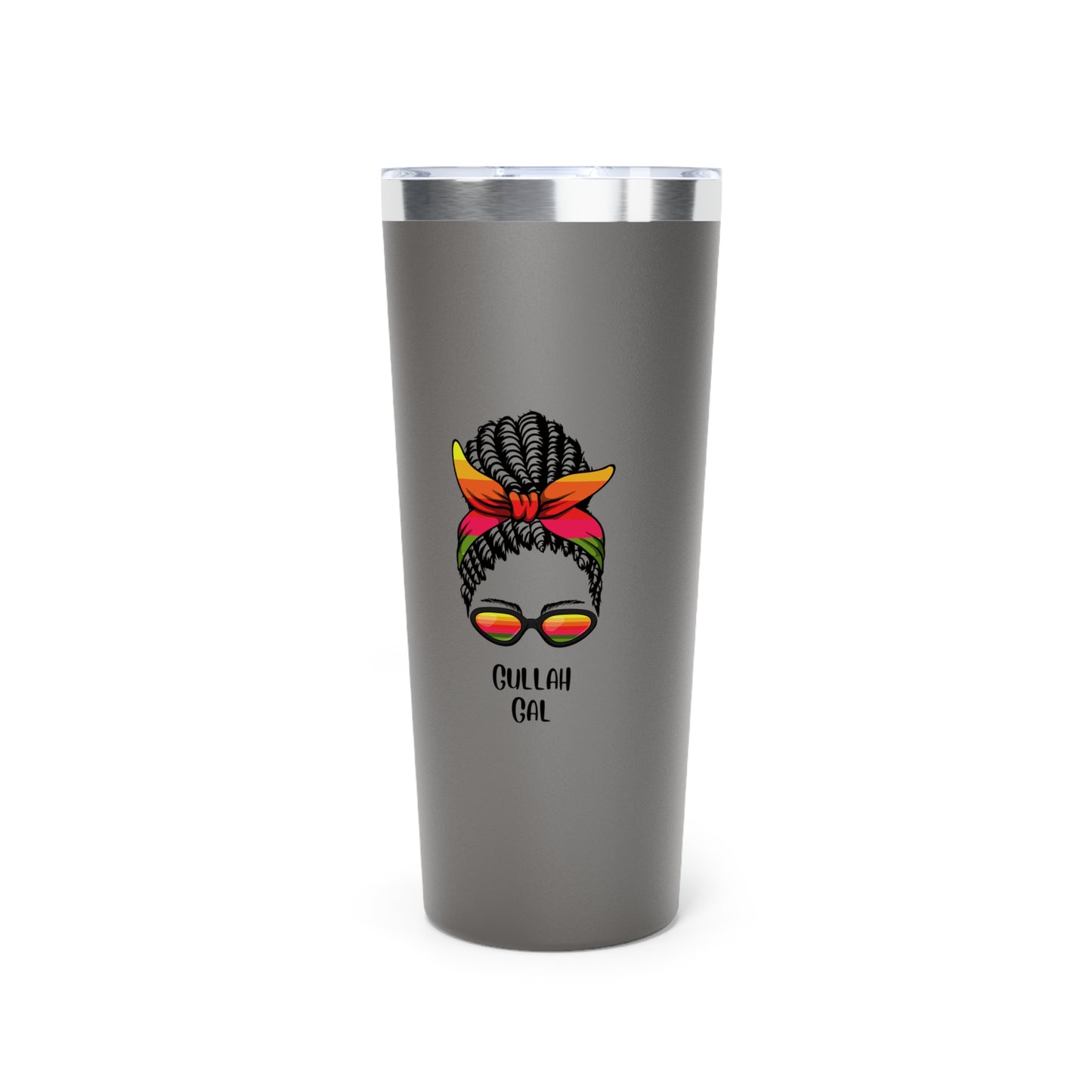 Copper Vacuum Insulated Gullah Gal Tumbler, 22oz - Cute Animal Design, Perfect for Outdoors, Travel Mug, Coffee Cup