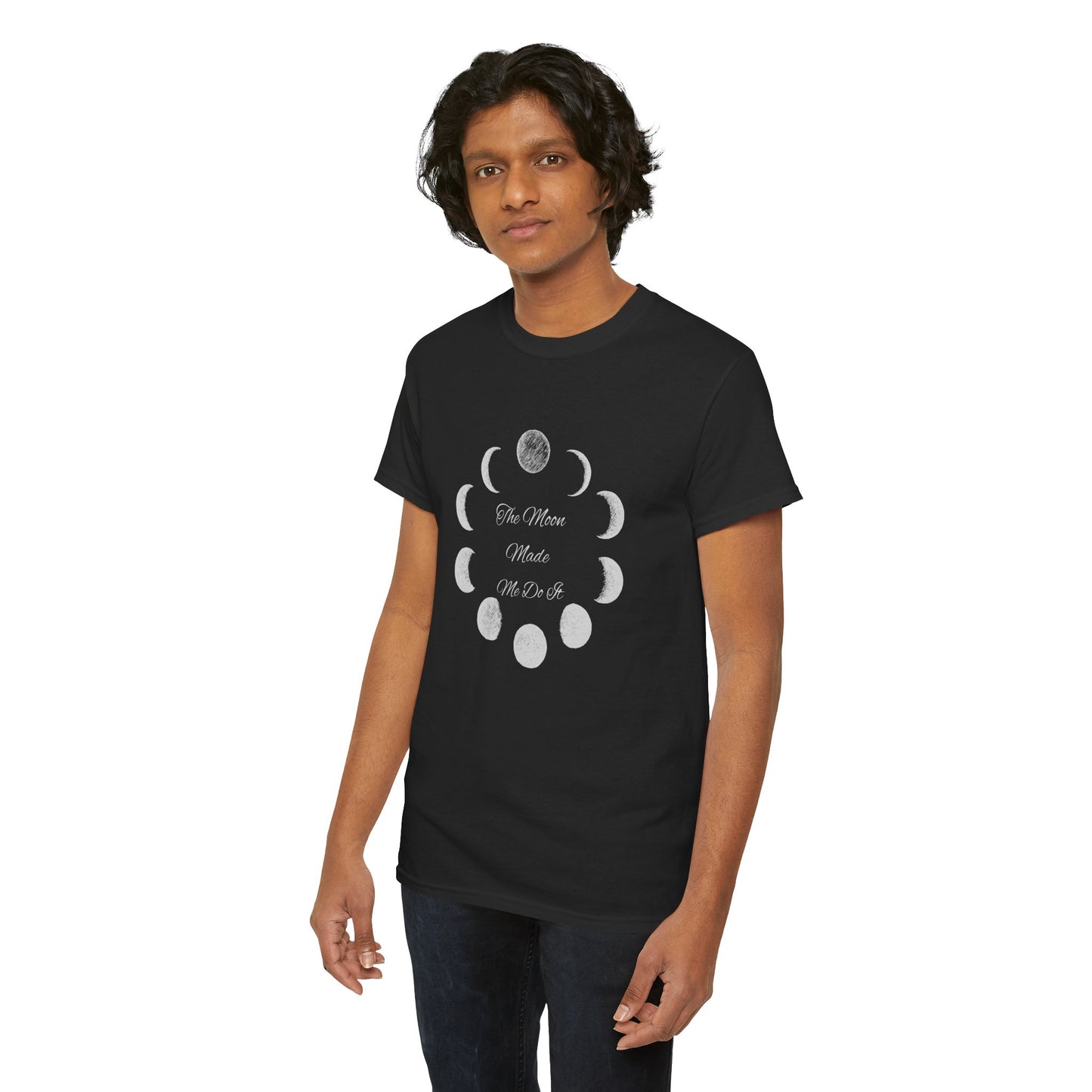 Unisex Heavy Cotton Tee-The Moon Made Me Do It