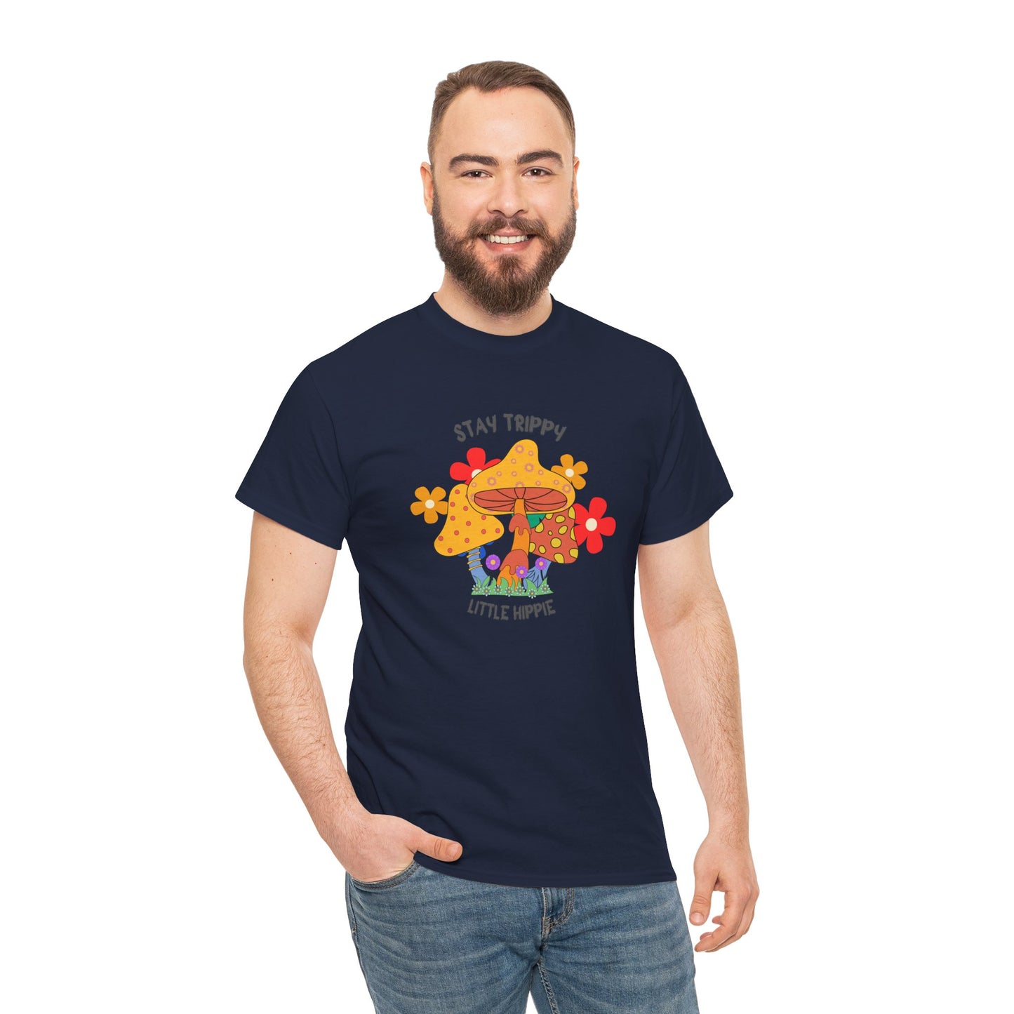 Unisex Heavy Cotton Tee-Trippy Hippie