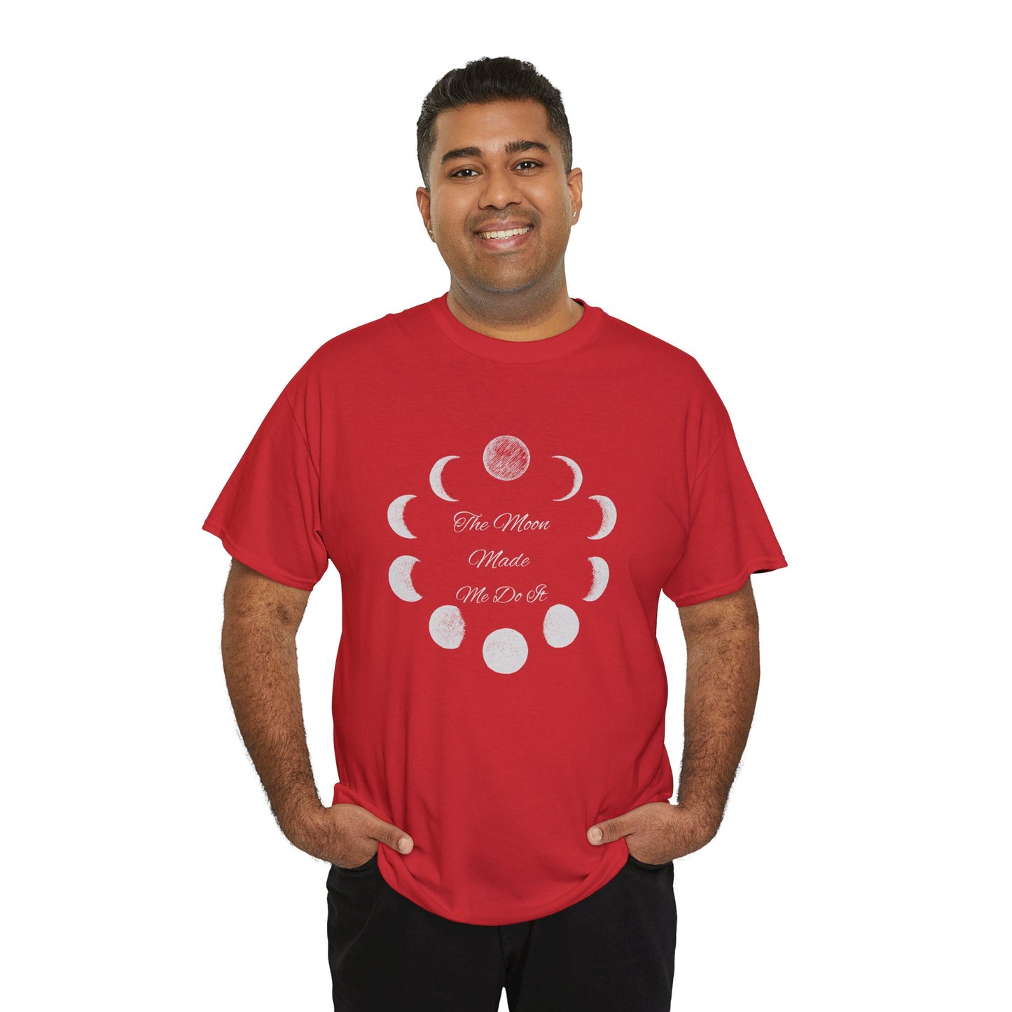 Unisex Heavy Cotton Tee-The Moon Made Me Do It